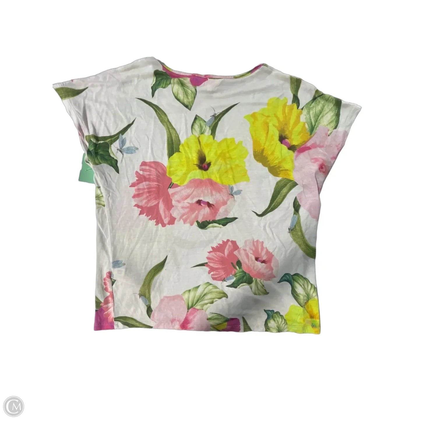 Top Short Sleeve By Ted Baker In Floral Print, Size: M
