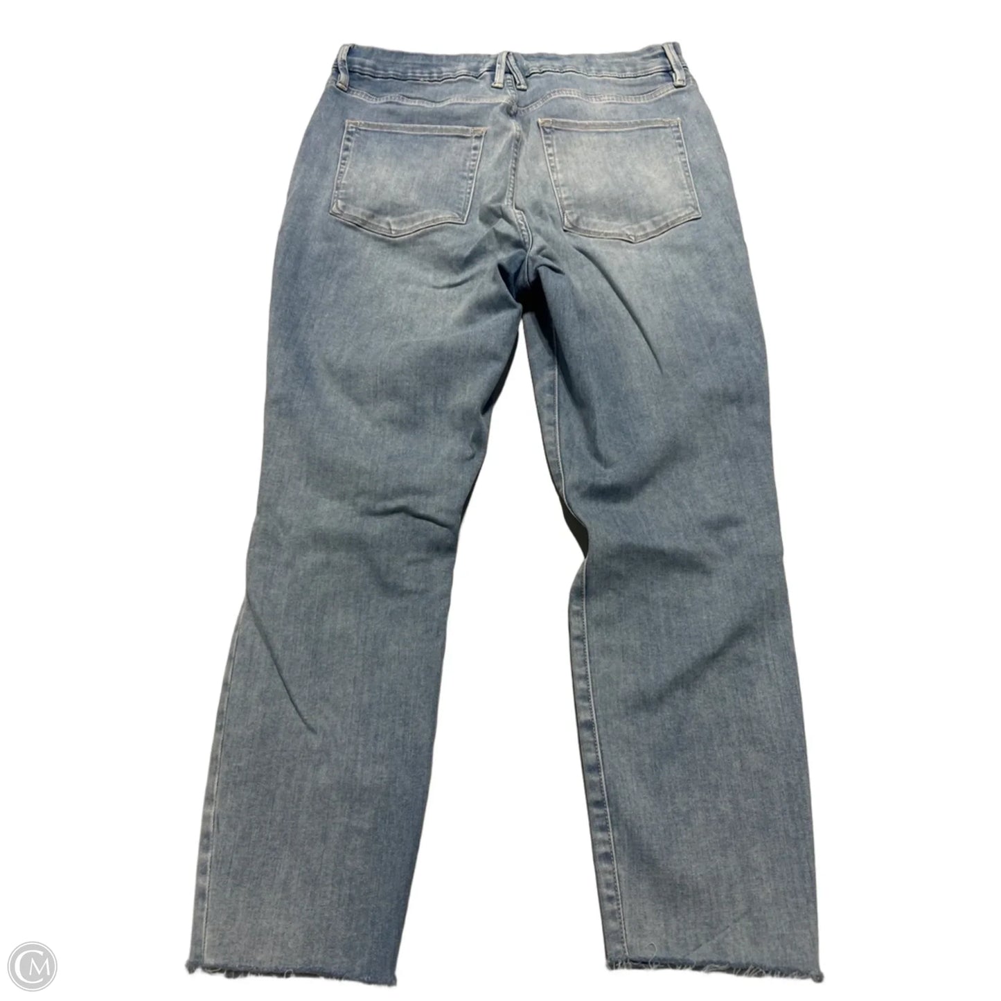 Jeans Straight By Good American In Blue Denim, Size: 16