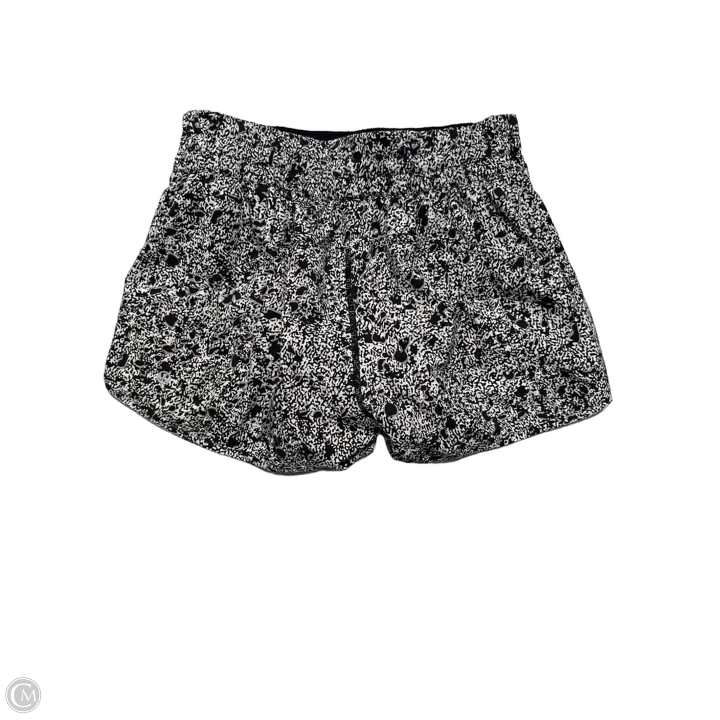 Athletic Shorts By Lululemon In Black & White, Size: 8