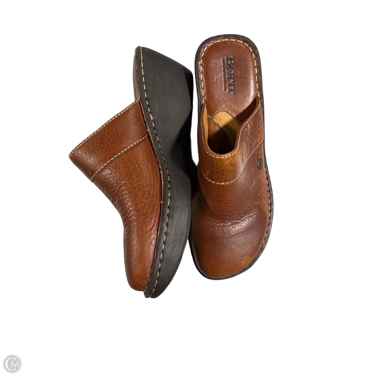 Shoes Heels Wedge By Born In Brown, Size: 9