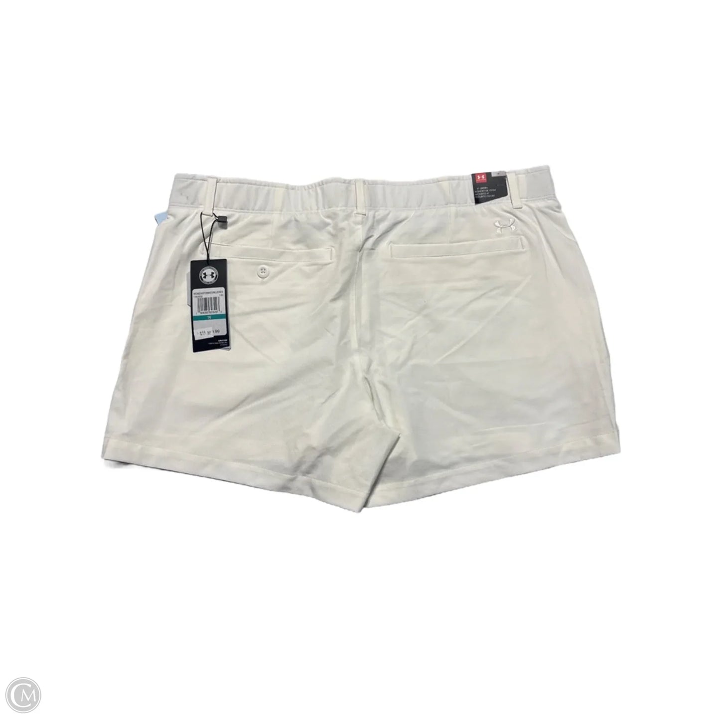Athletic Shorts By Under Armour In White, Size: 16
