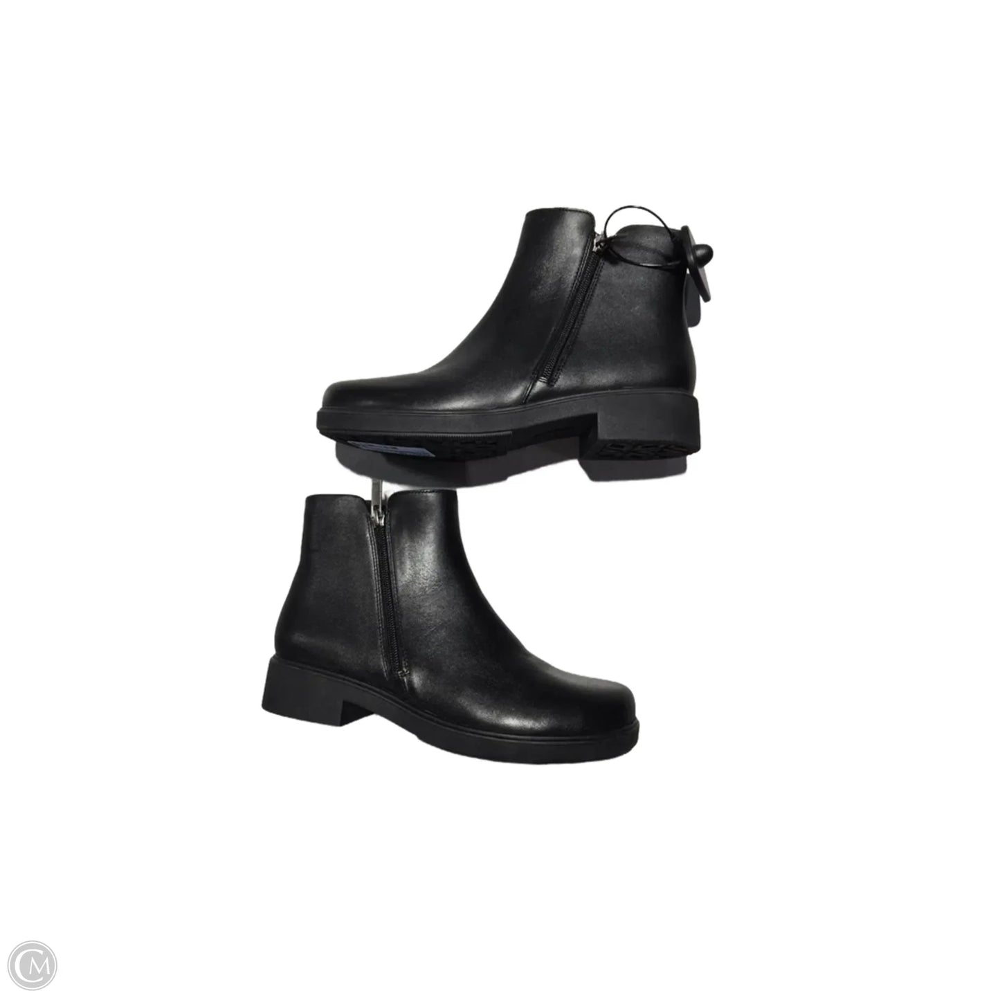 Boots Ankle Flats By Abeo In Black, Size: 8