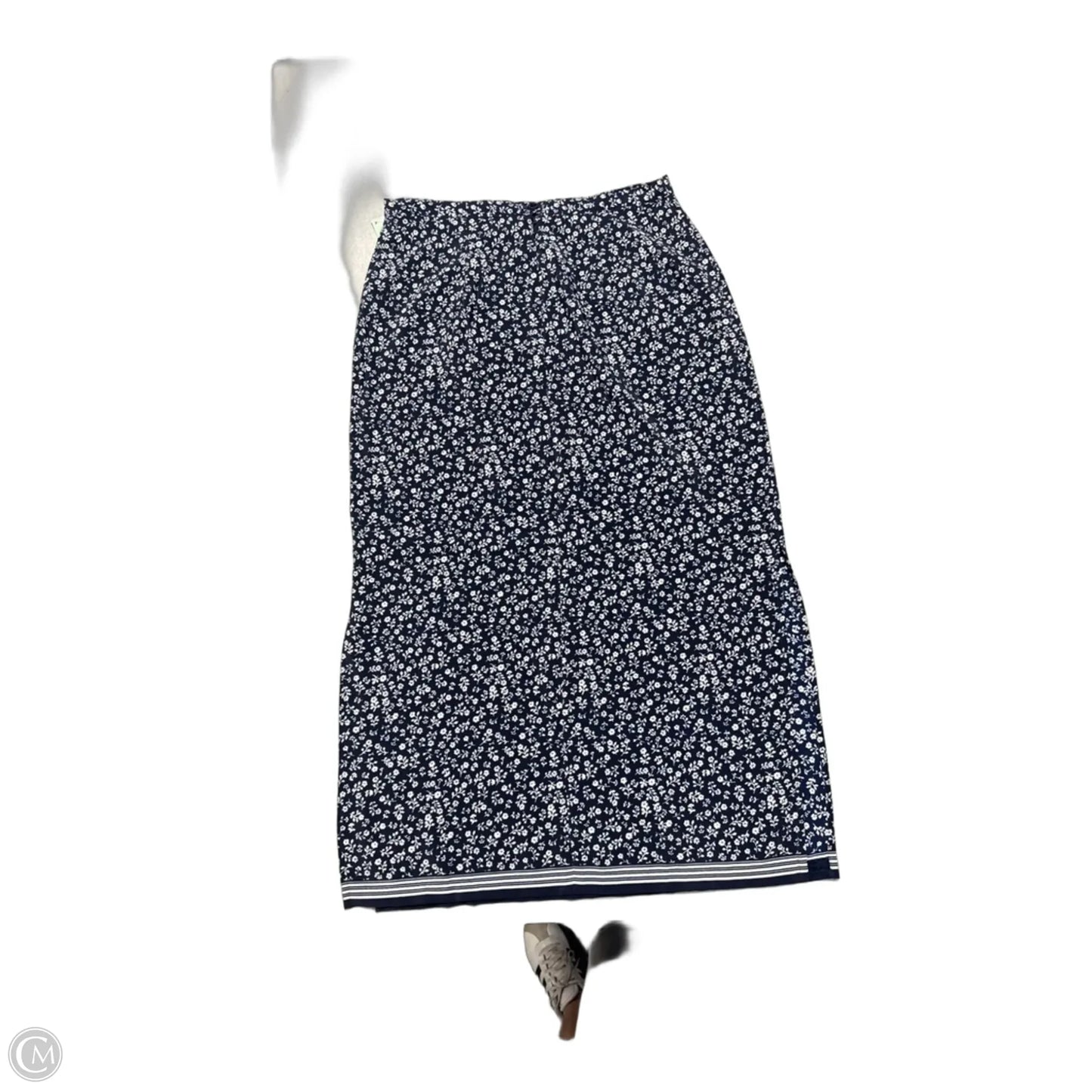 Skirt Maxi By Christopher And Banks In Blue, Size: L