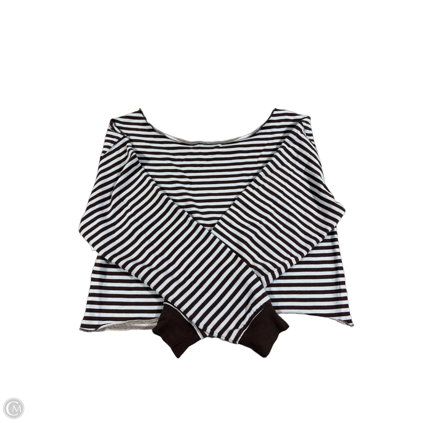 Top Long Sleeve By Wild Fable In Blue & Brown, Size: S