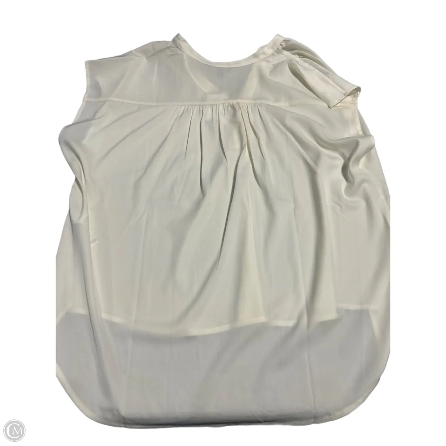 Top Short Sleeve By Banana Republic In White, Size: L