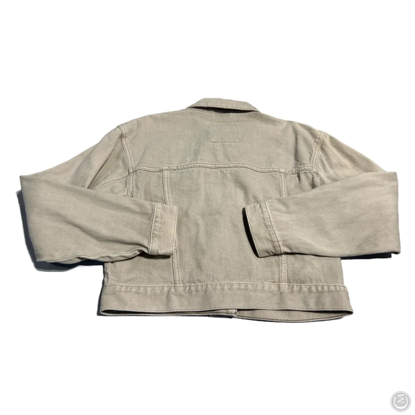 Jacket Denim By Abercrombie And Fitch In Tan Denim, Size: S