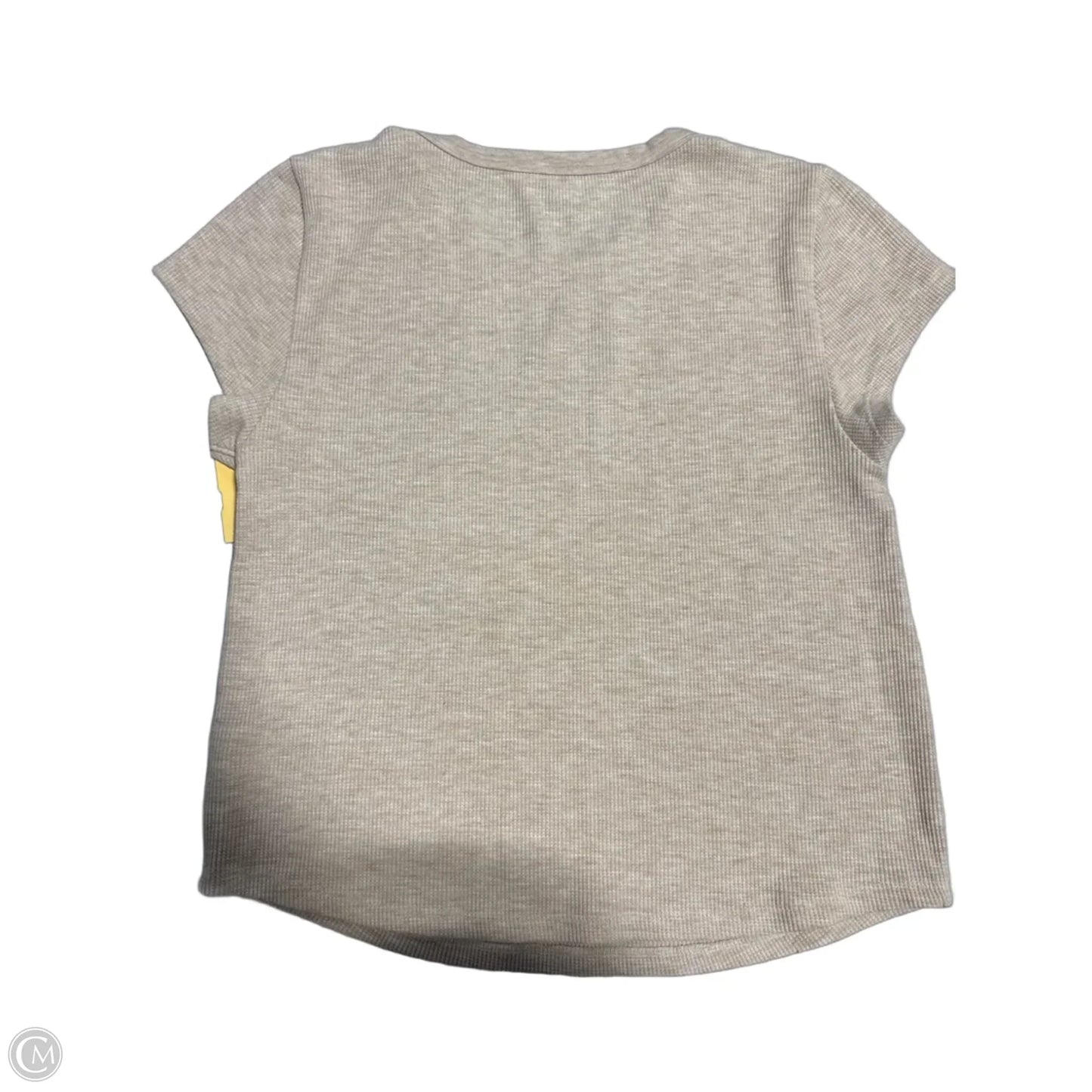 Top Short Sleeve By American Eagle In Beige, Size: Xl