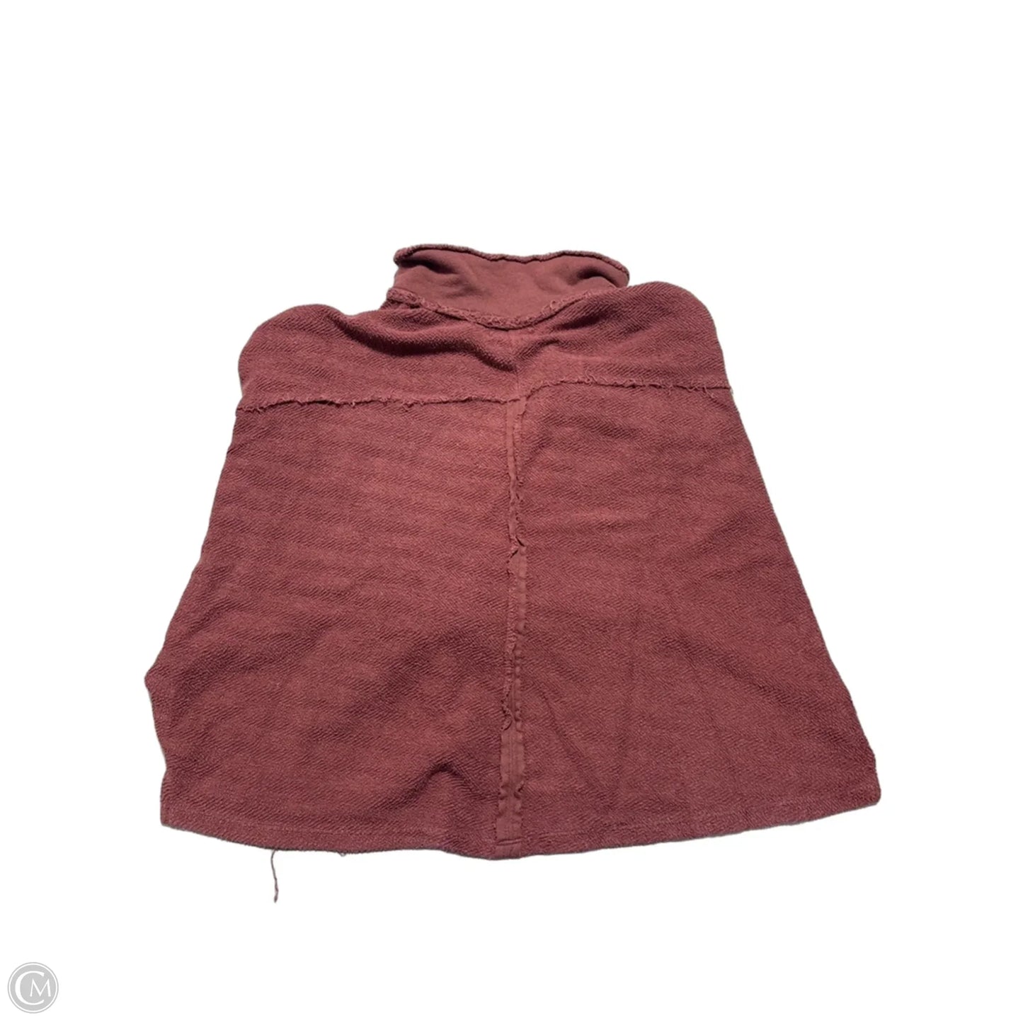 Top Long Sleeve By Bucketlist In Maroon, Size: L