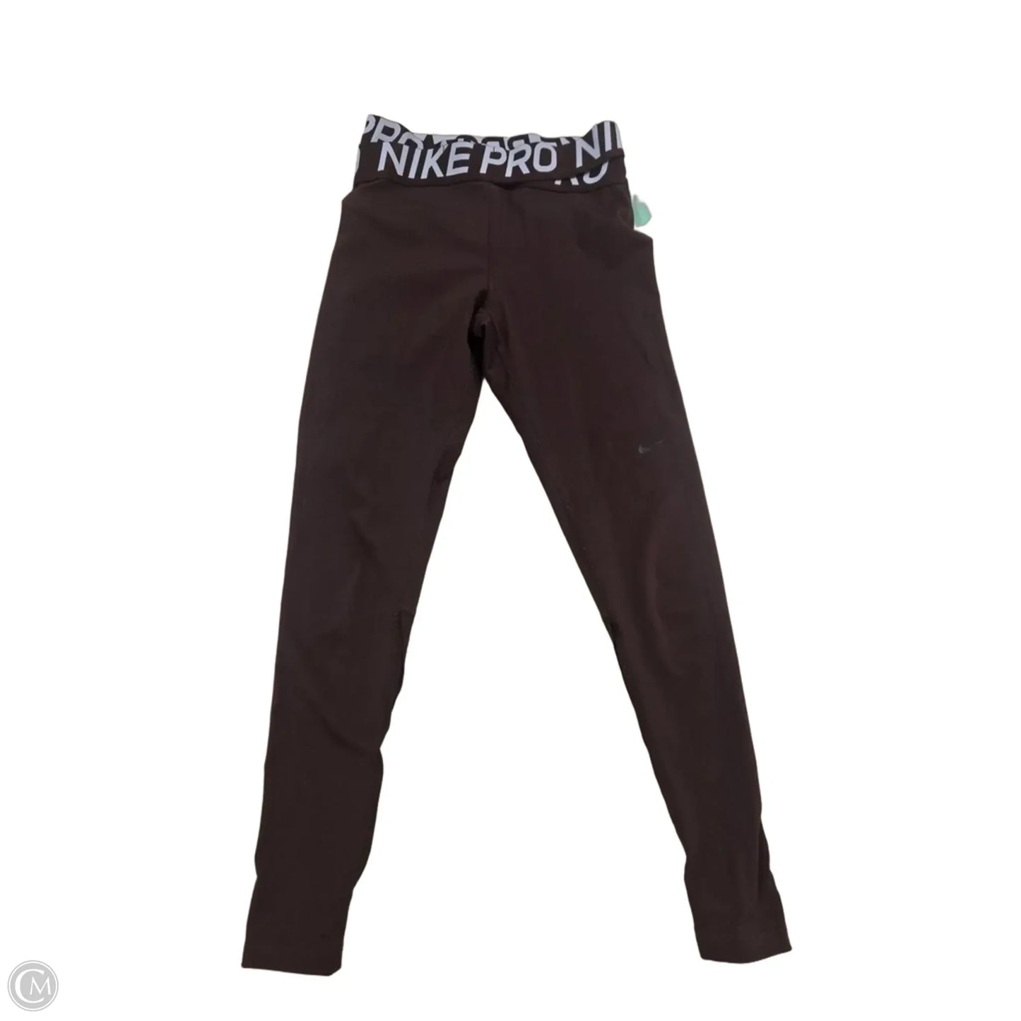 Athletic Leggings By Nike In Bronze, Size: M