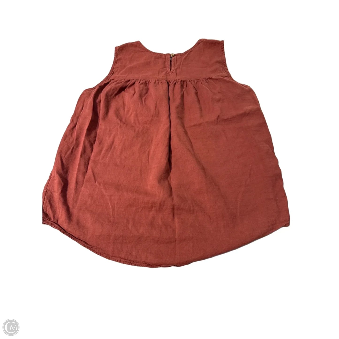 Top Sleeveless By Sonoma In Red, Size: M
