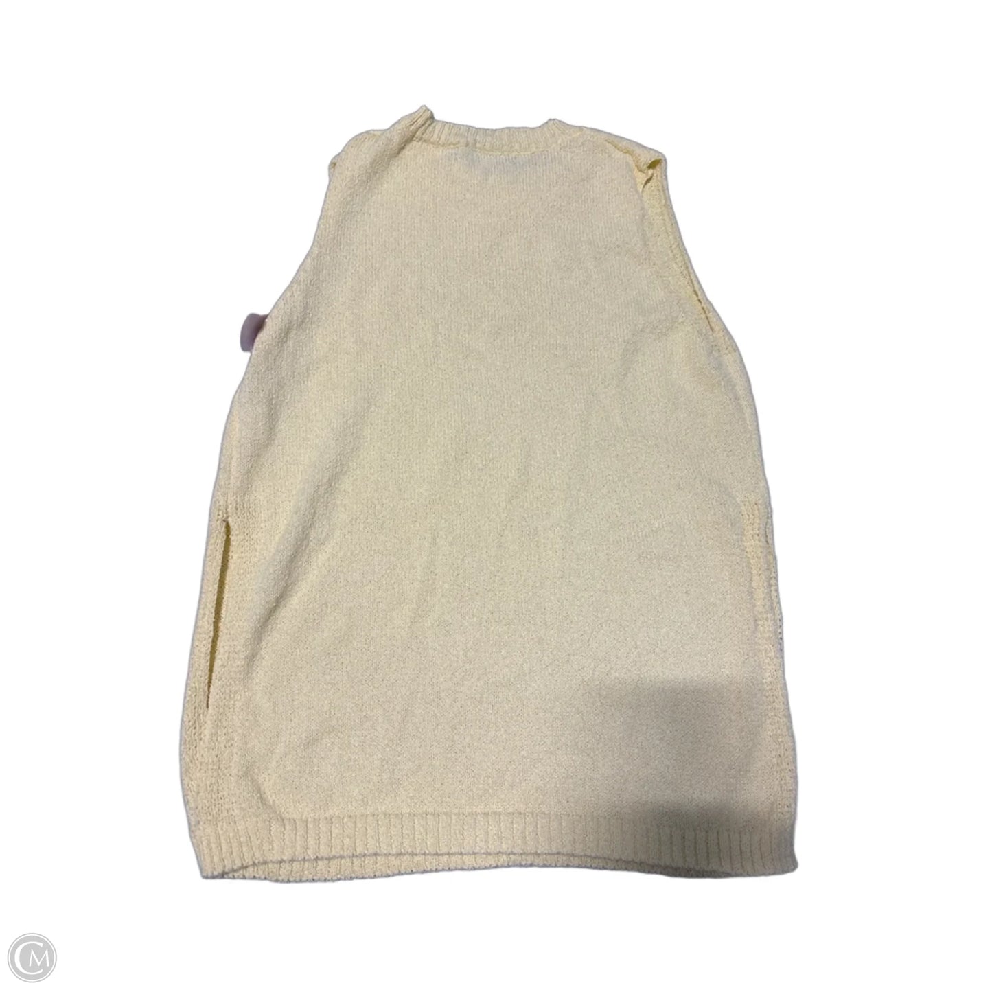 Sweater Short Sleeve By Cme In Yellow, Size: S