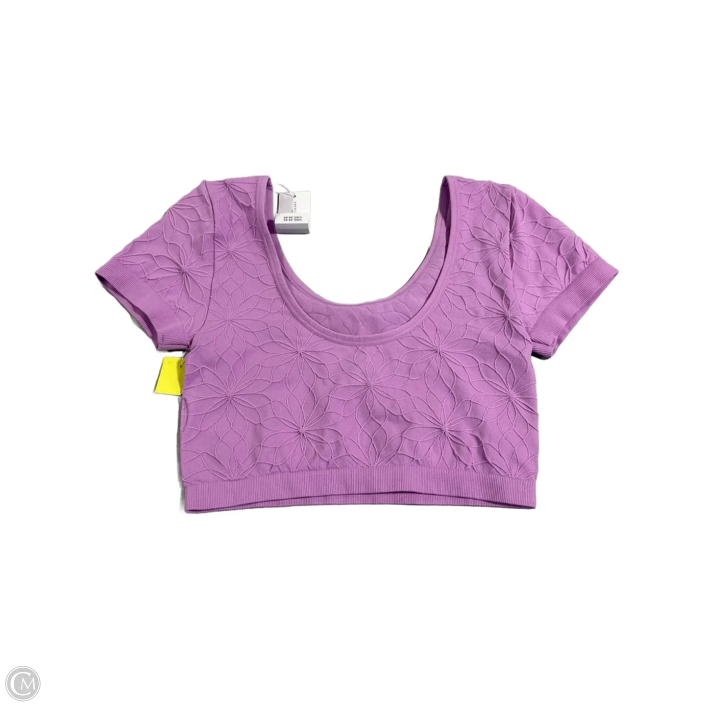 Top Short Sleeve By American Eagle In Purple, Size: Xs