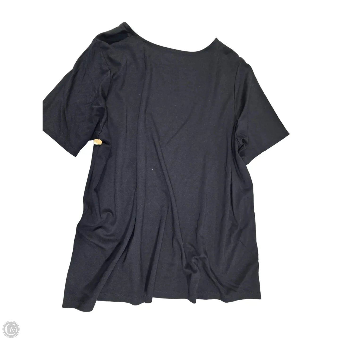 Top Short Sleeve Basic By Adrienne Vittadini In Black, Size: 3x