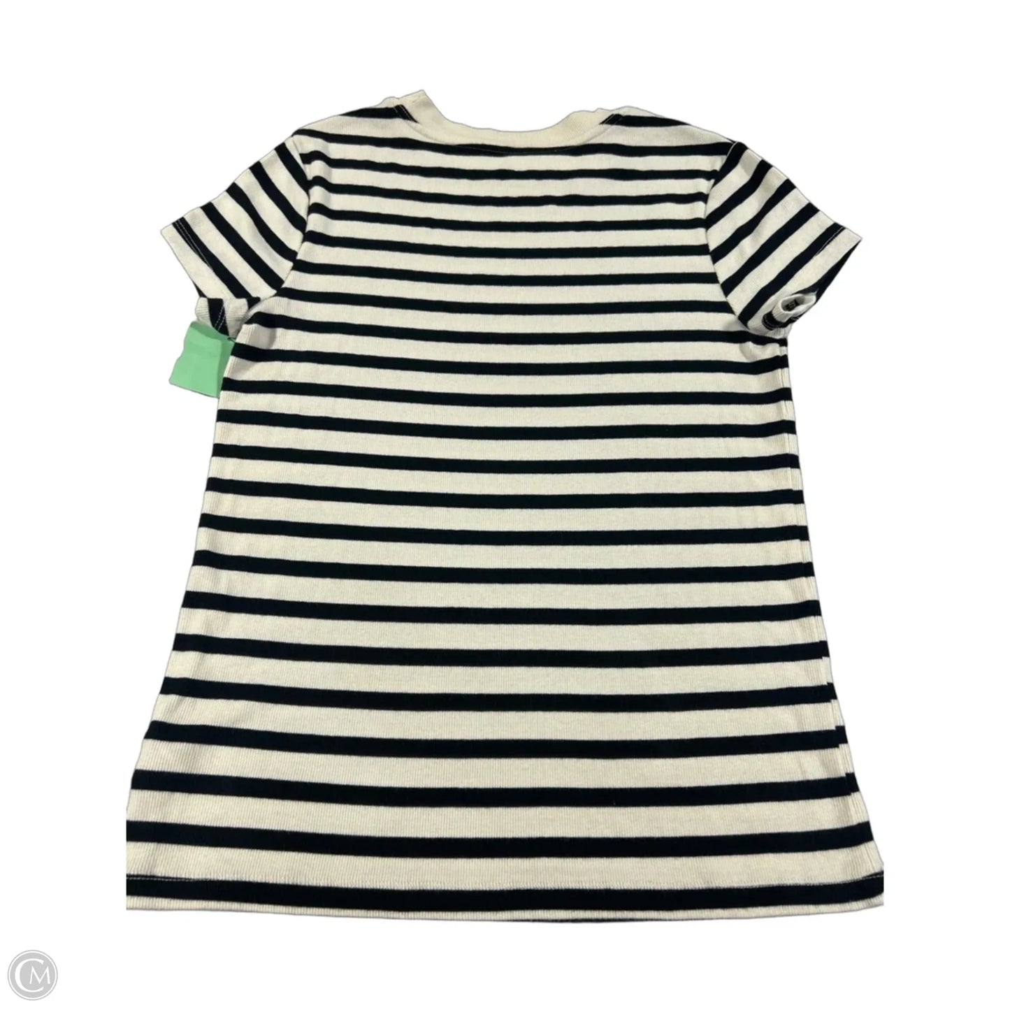 Top Short Sleeve By A New Day In Black & Cream, Size: L