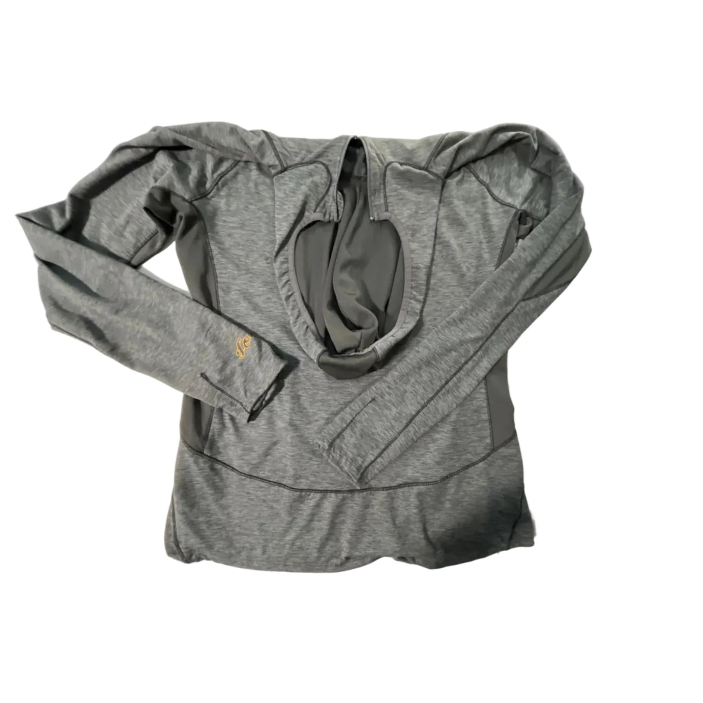 Athletic Top Long Sleeve Hoodie By Colosseum In Grey, Size: L