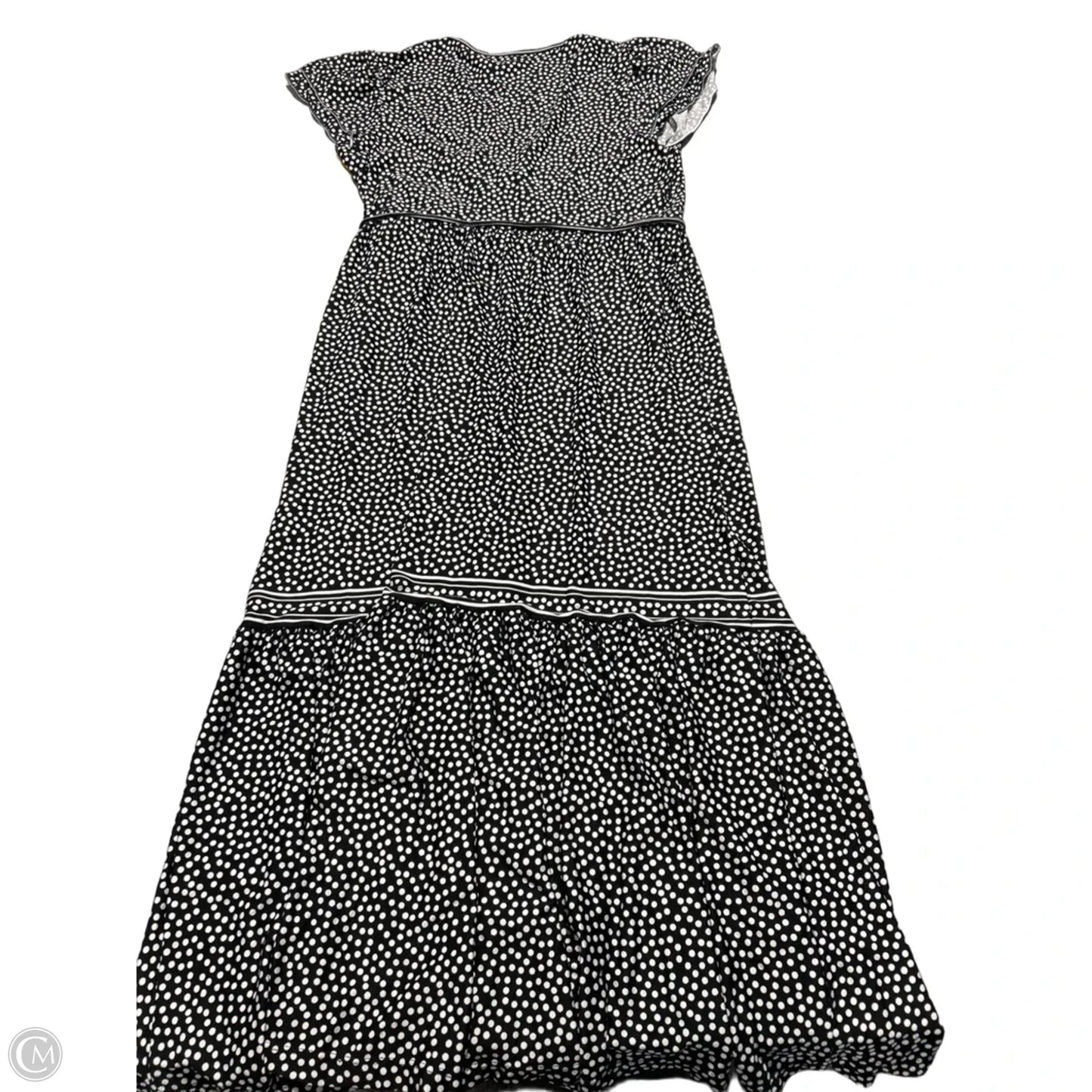 Dress Casual Midi By Max Studio In Black & White, Size: L