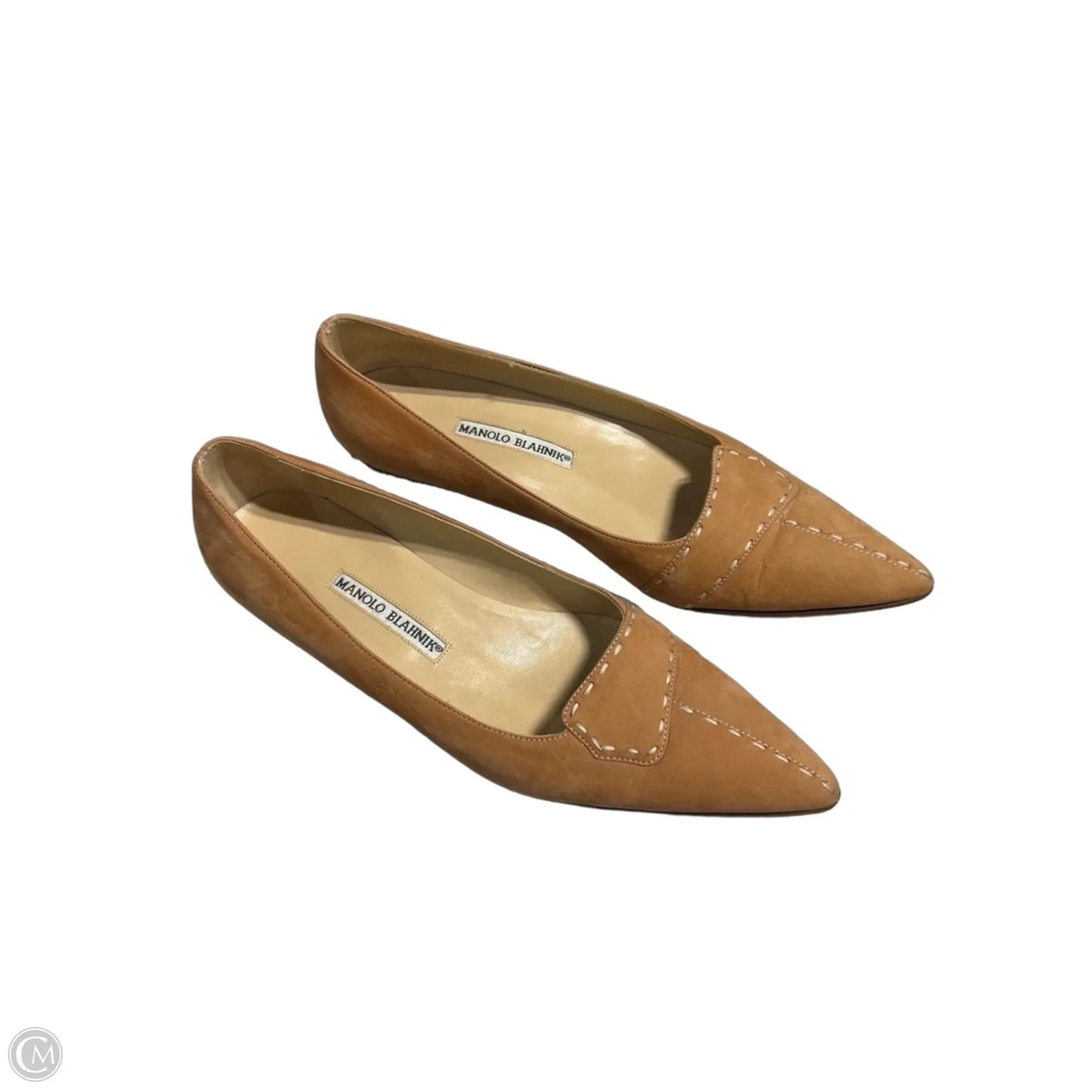 Shoes Luxury Designer By Manolo Blahnik In Coral, Size: 8