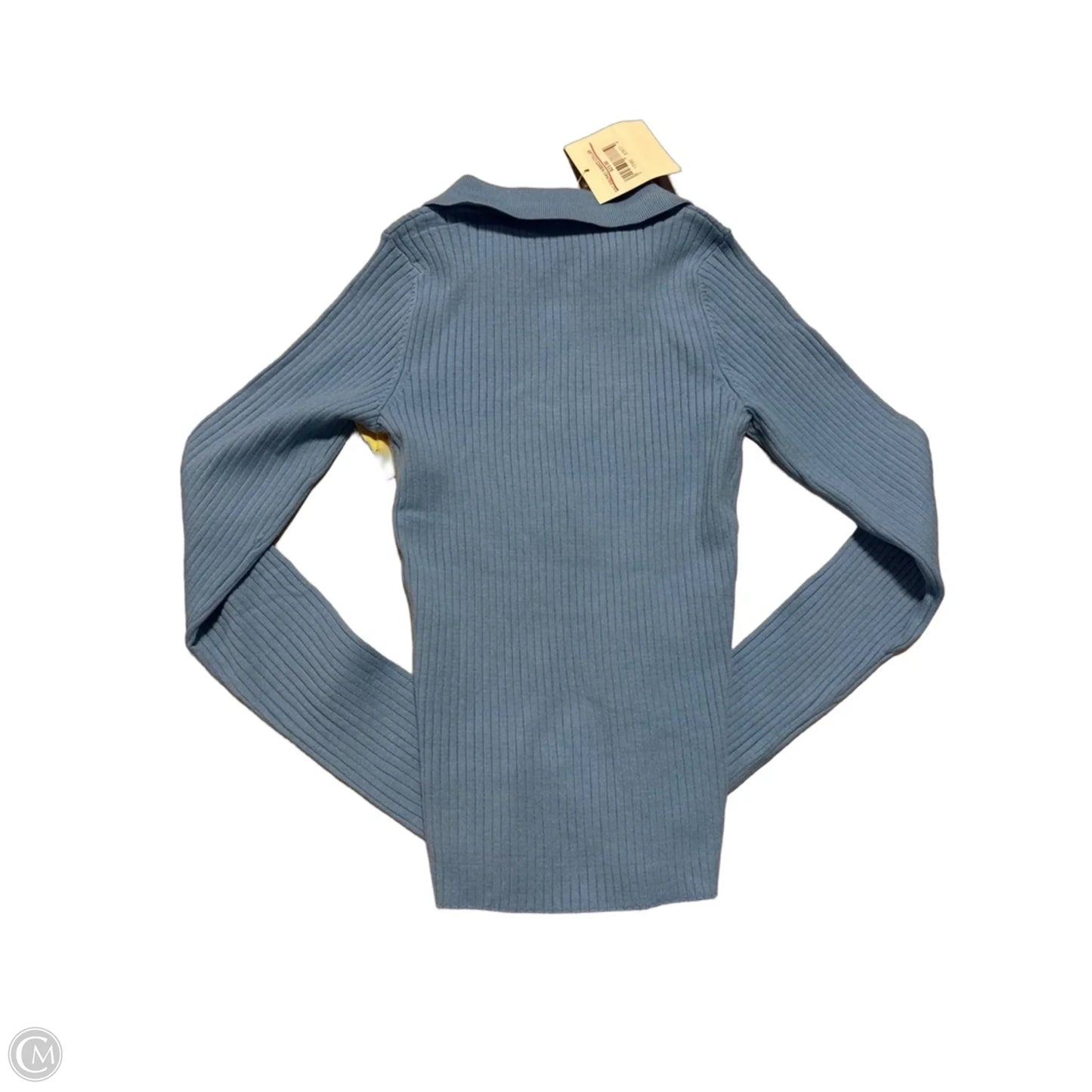 Top Long Sleeve By Double Zero In Blue, Size: S