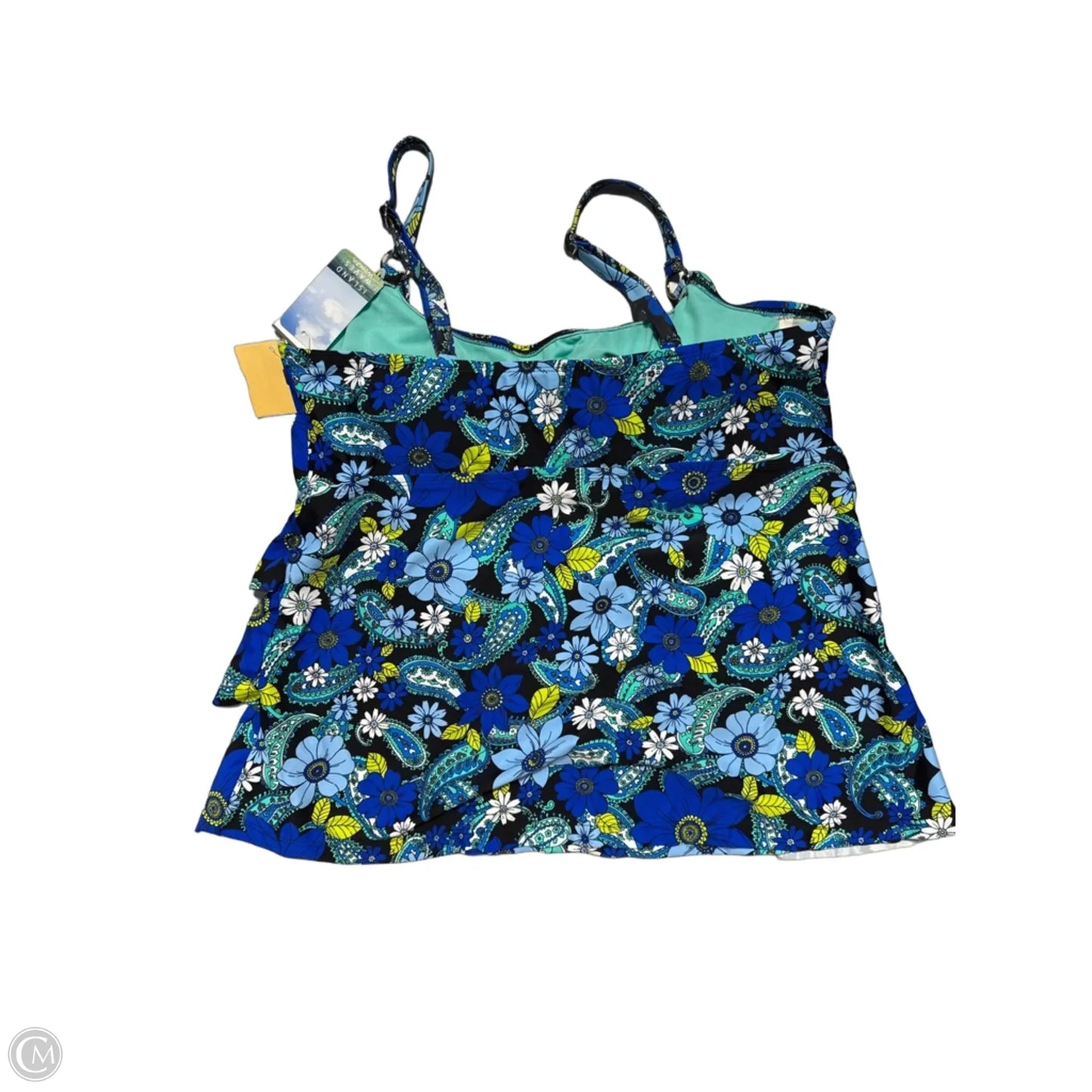 Swimsuit Top By Cme In Blue, Size: 2x