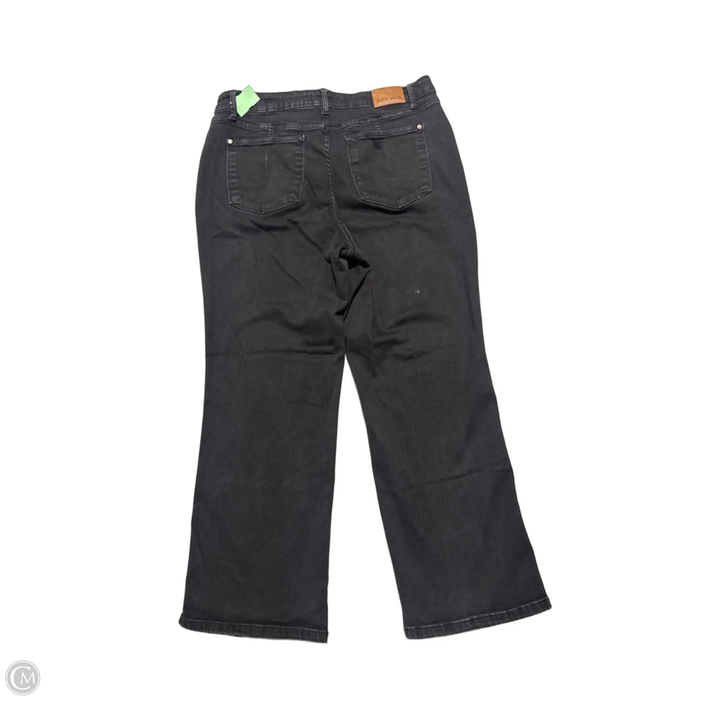 Jeans Wide Leg By Judy Blue In Black Denim, Size: 20