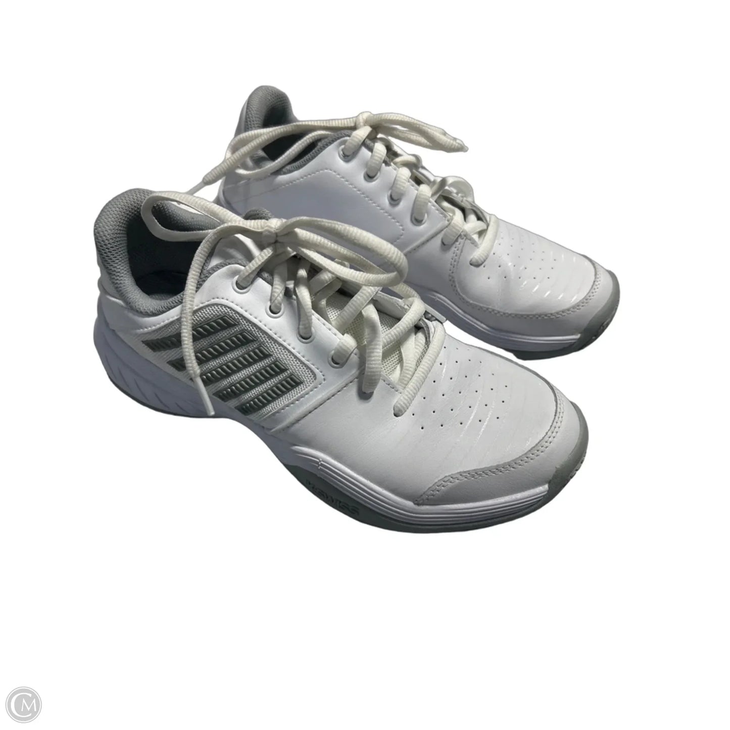 Shoes Athletic By K Swiss In Grey & White, Size: 7.5