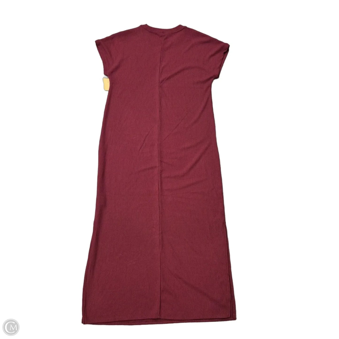 Dress Casual Maxi By Time And Tru In Maroon, Size: M