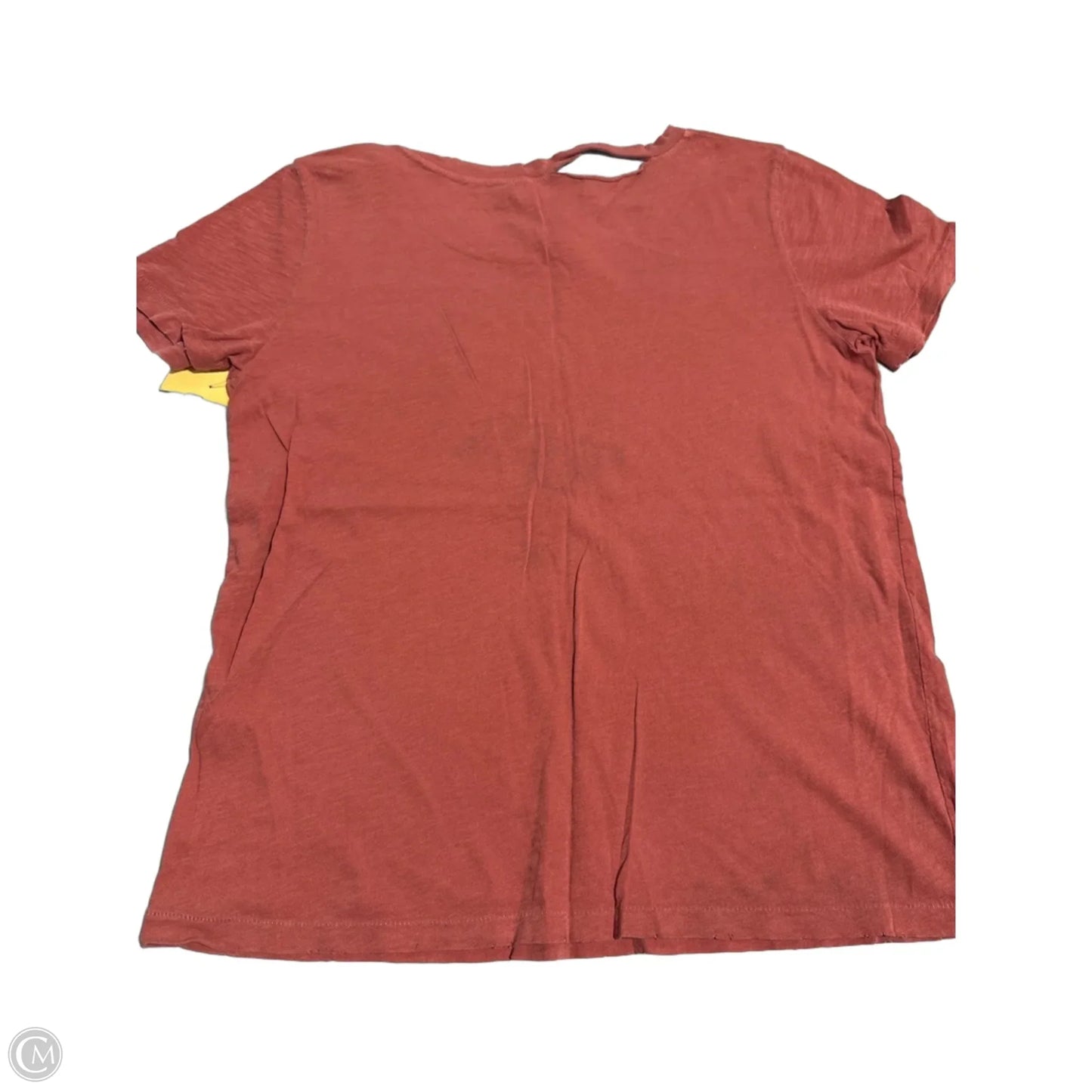 Top Short Sleeve By Cmc In Orange, Size: S
