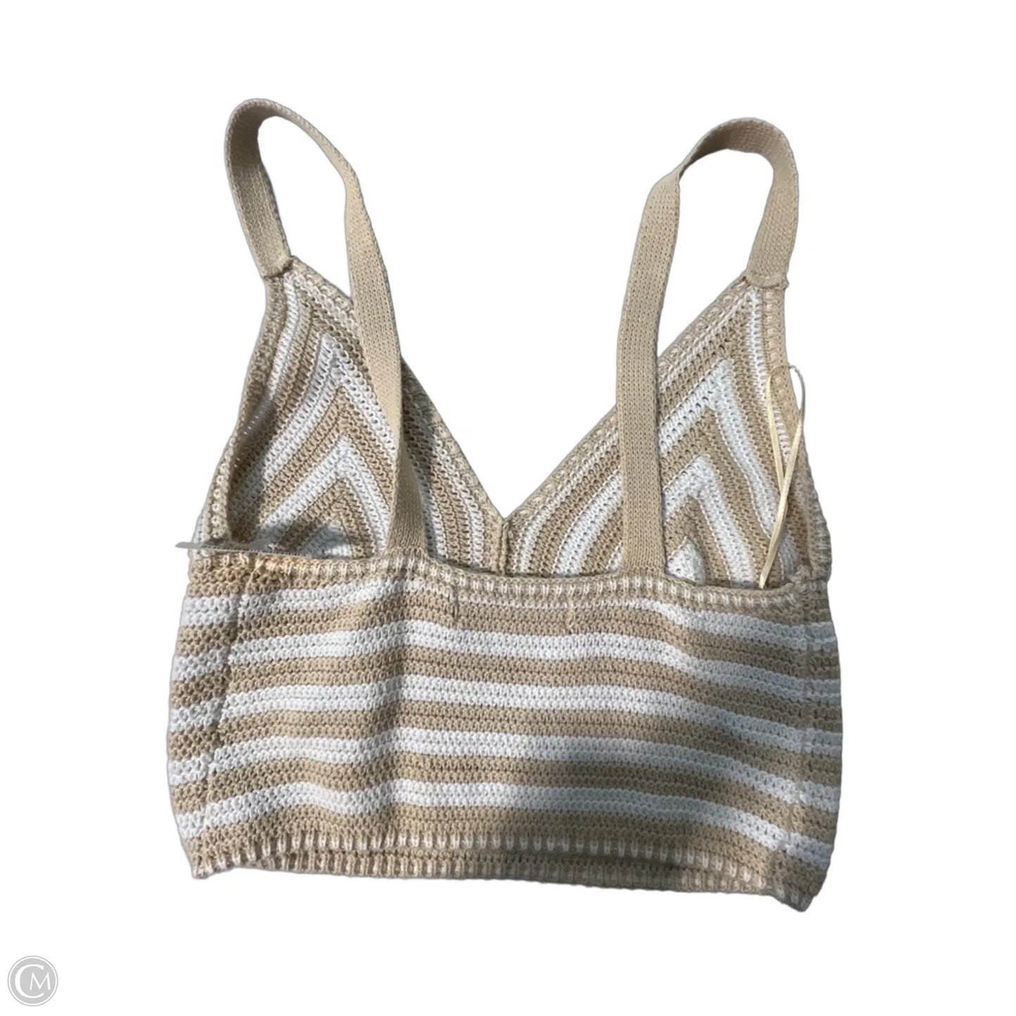Tank Top By Cmc In Cream & White, Size: L