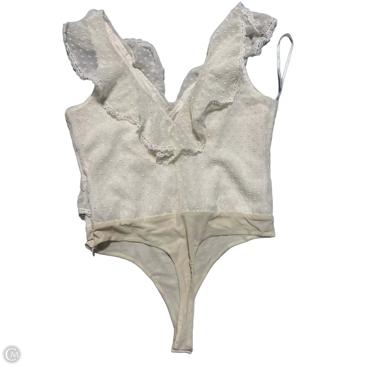 Bodysuit By Lulus In Beige, Size: Xl