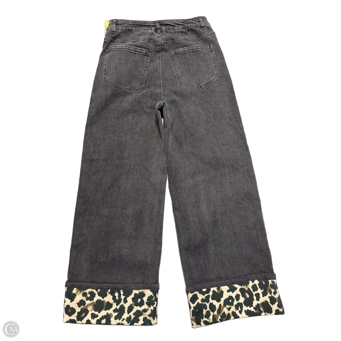 Jeans Wide Leg By Entro In Black Denim, Size: 0