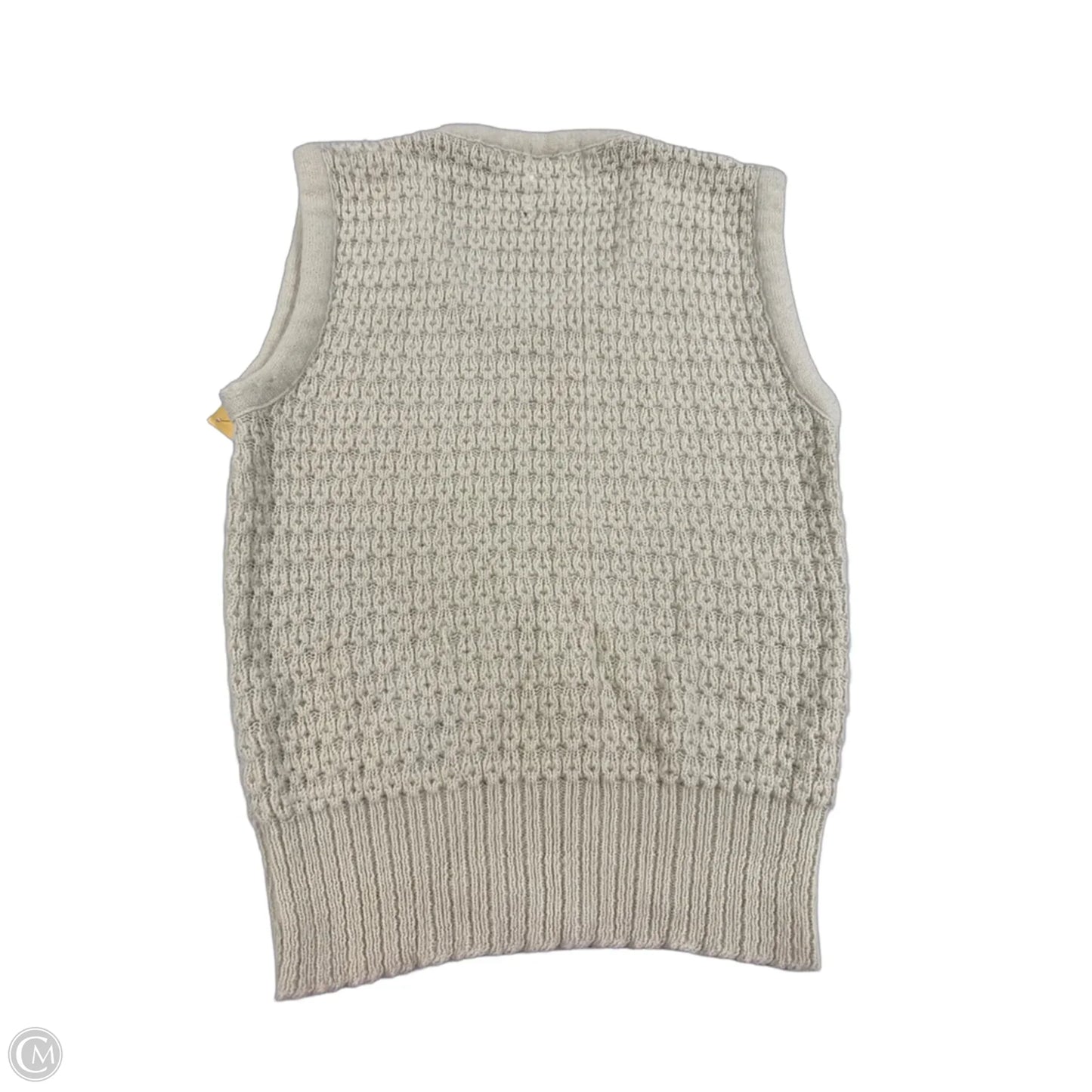 Sweater Short Sleeve By Cmc In Tan, Size: Xl