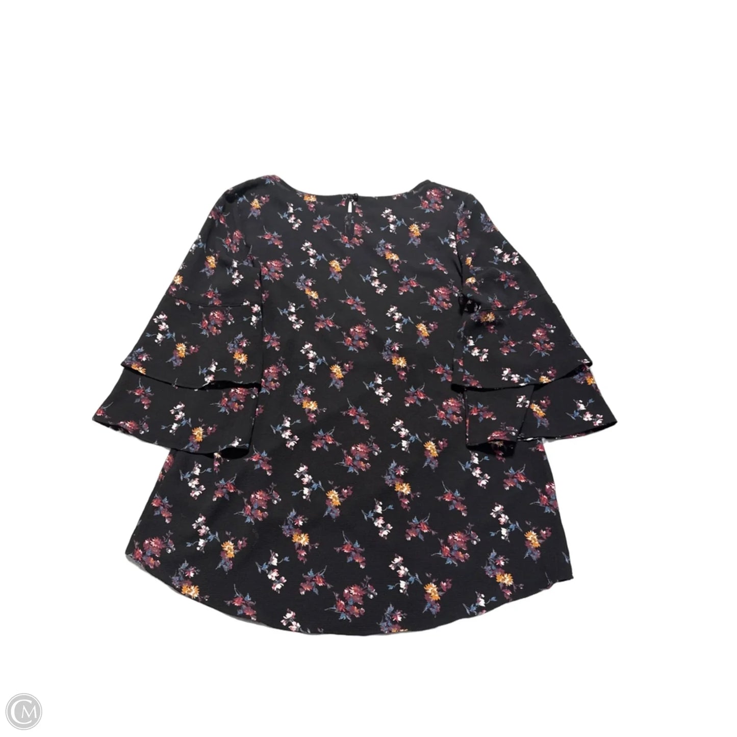 Top 3/4 Sleeve By Apt 9 In Floral Print, Size: L