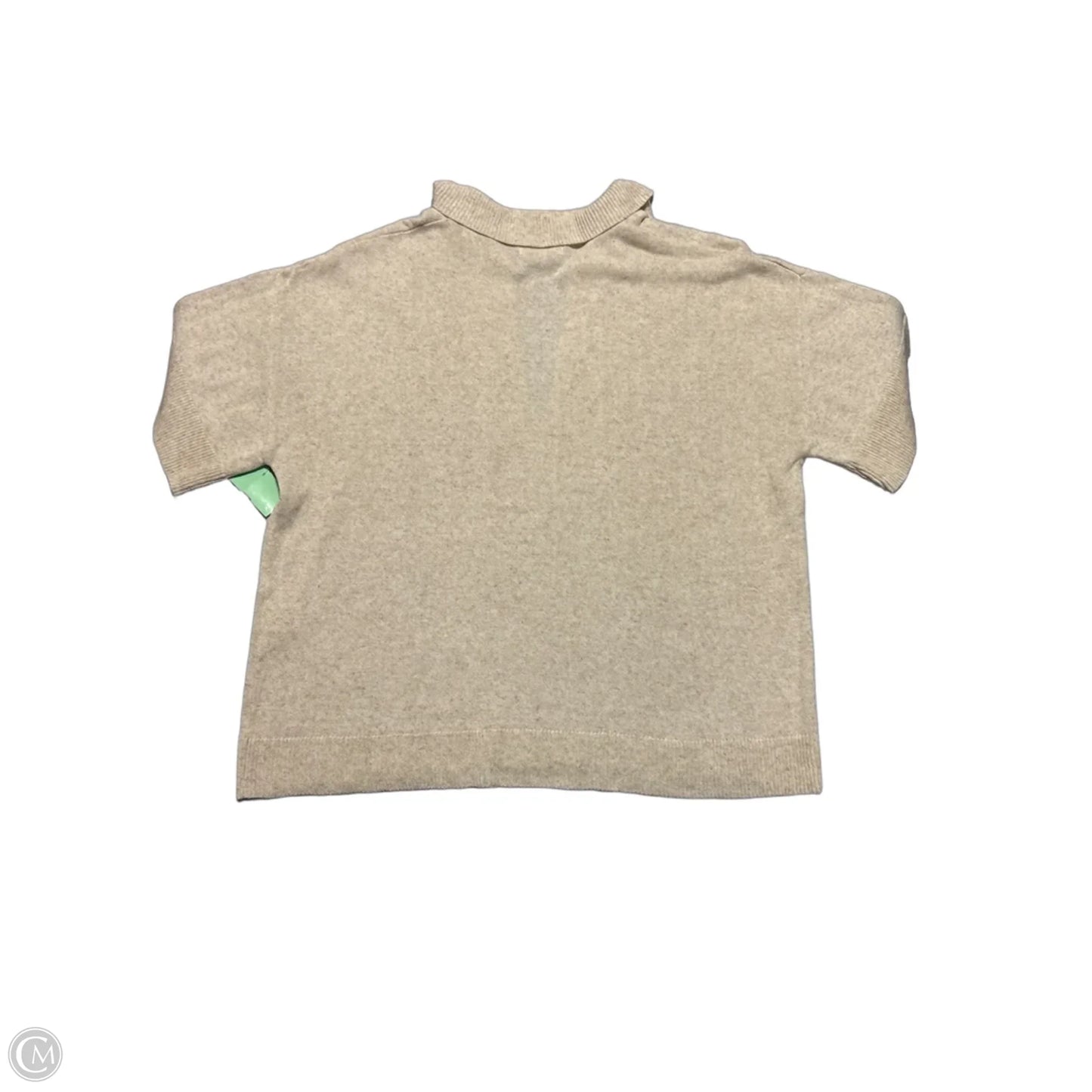 Top Short Sleeve By Max Studio In Cream, Size: M