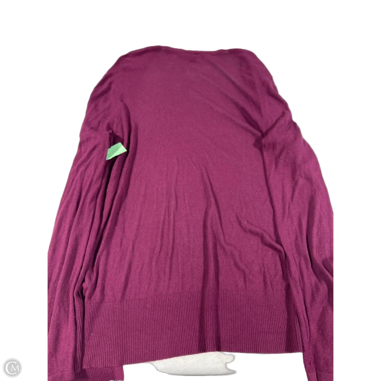 Cardigan By Ann Taylor In Purple, Size: L