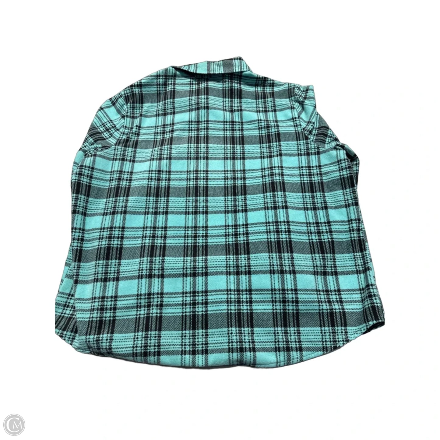 Top Long Sleeve By Lee In Teal, Size: 1x
