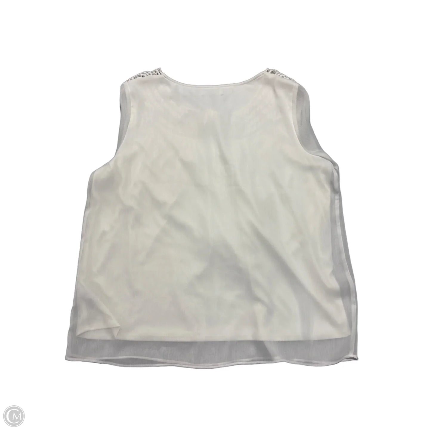 Top Long Sleeve By Agb In White, Size: Xl