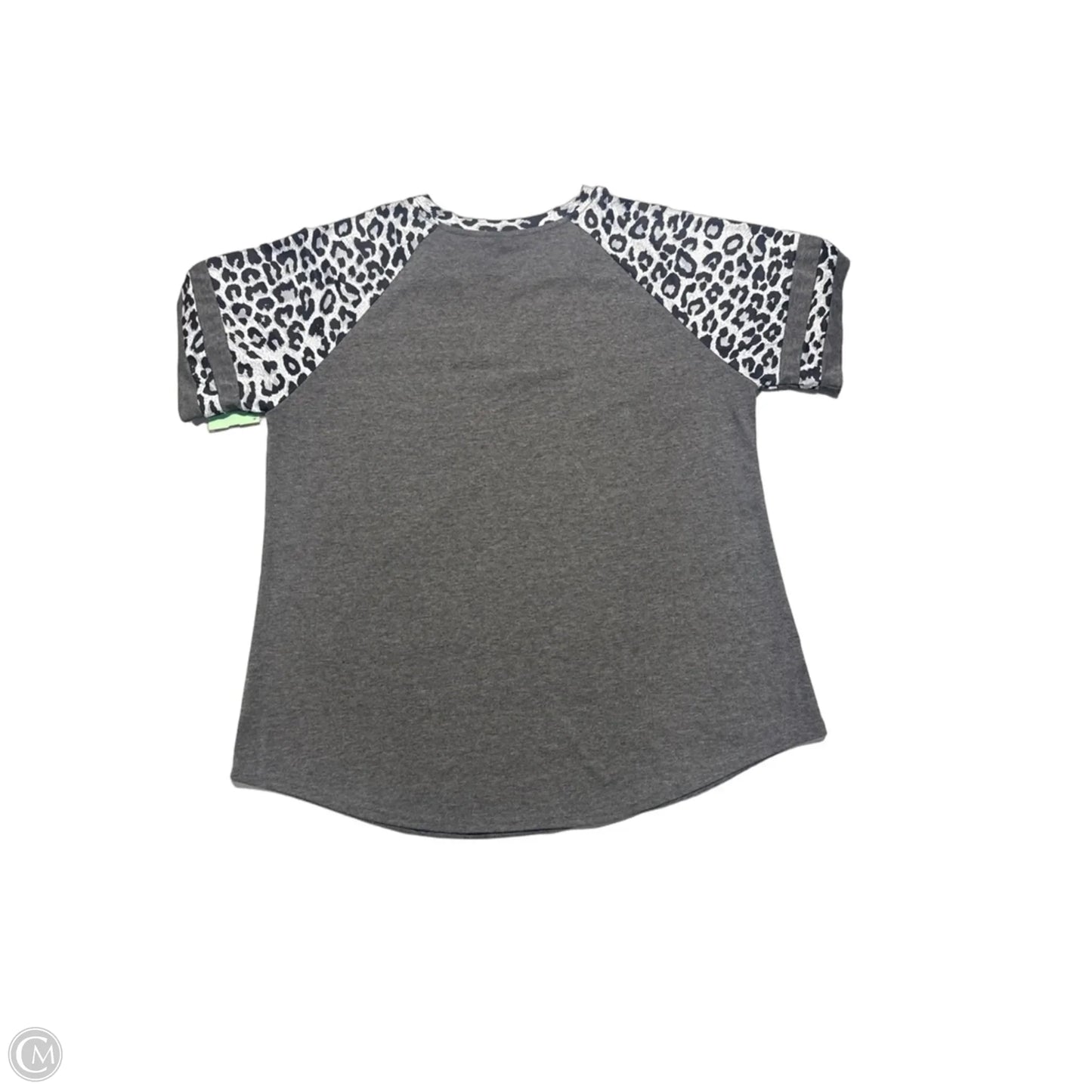 Top Short Sleeve By Cmc In Grey, Size: Xl