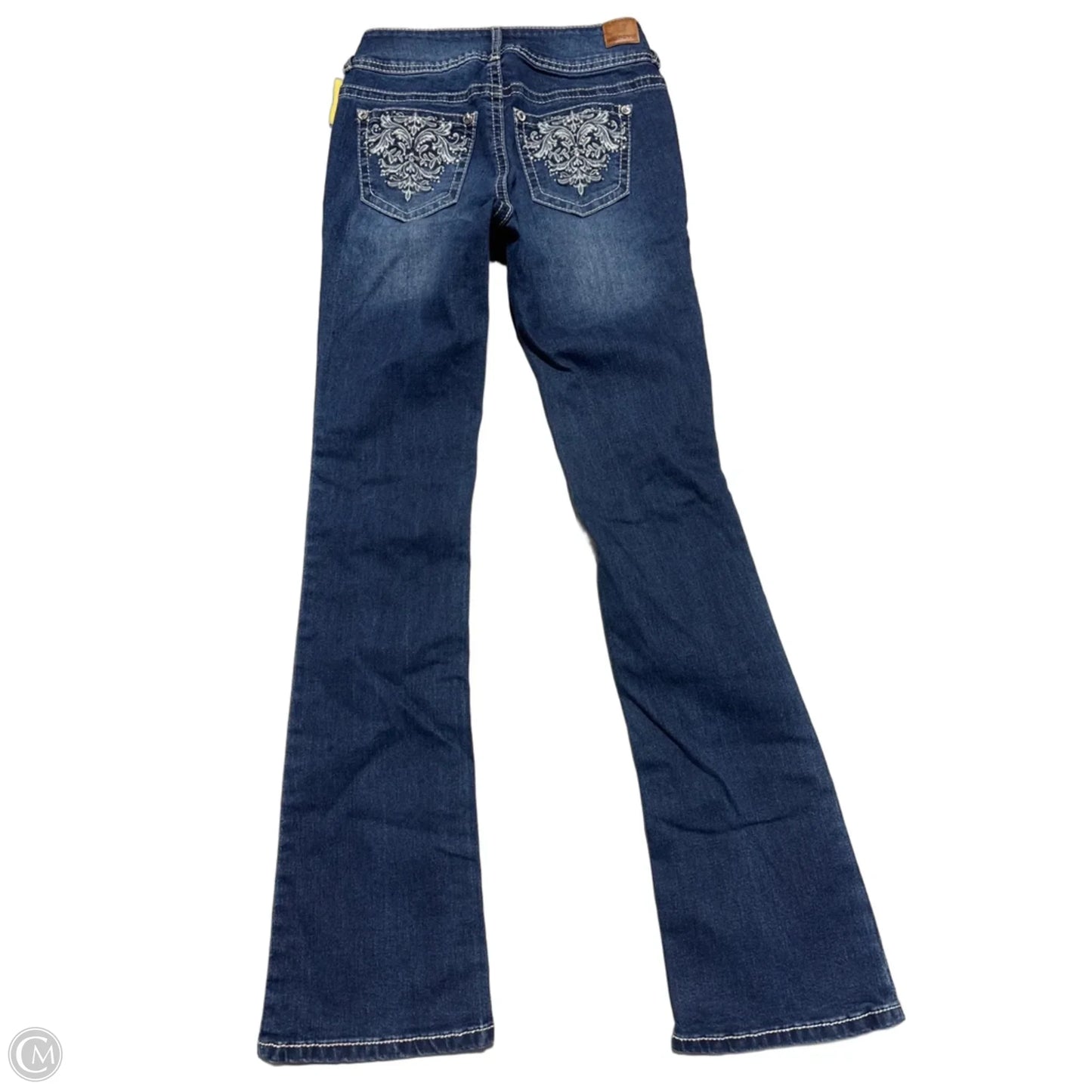 Jeans Boot Cut By Wallflower In Blue Denim, Size: 24