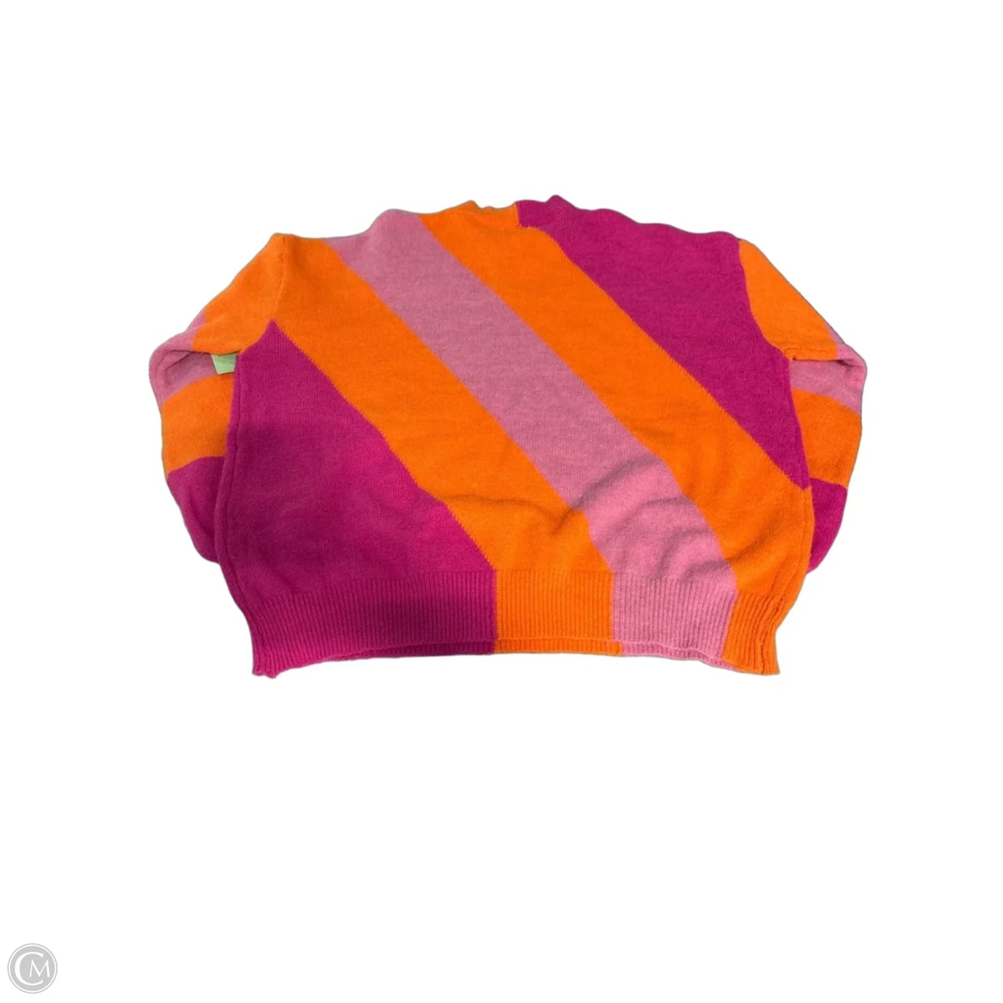 Sweater By Bibi In Orange & Pink, Size: Xl