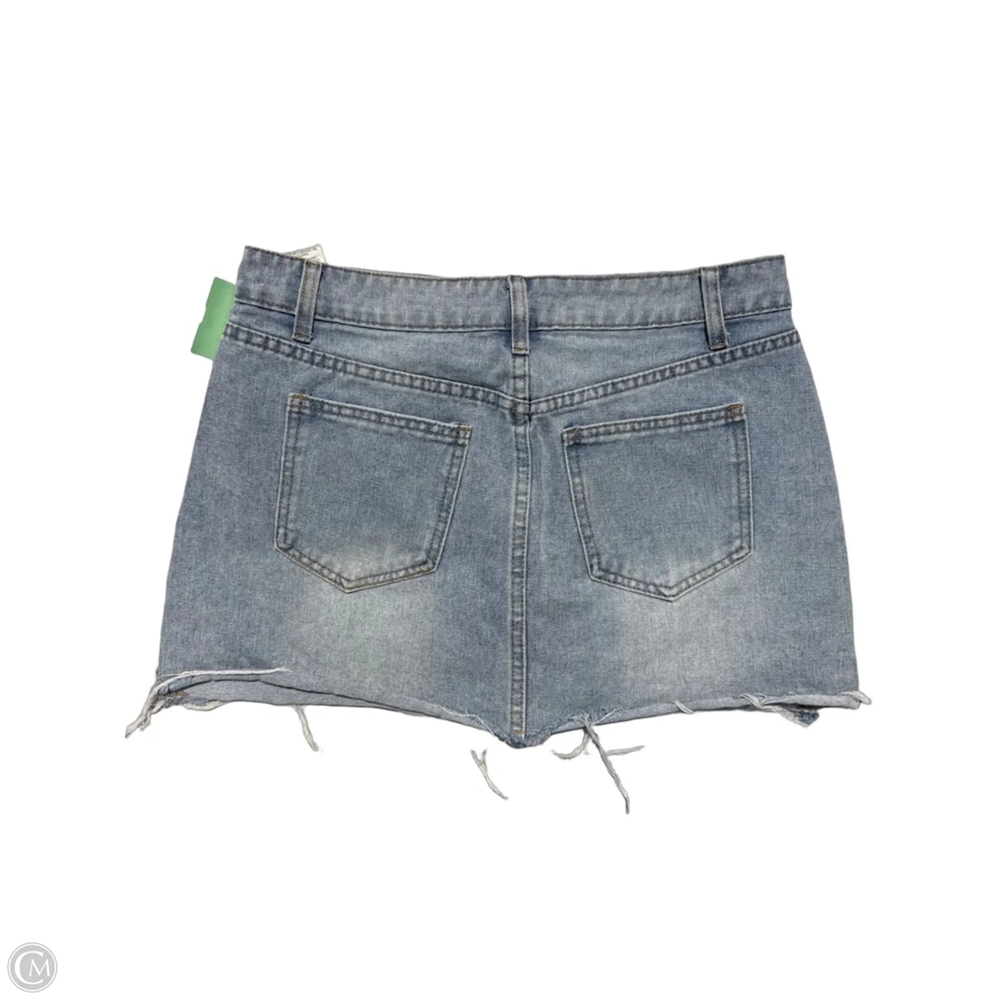Skirt Mini & Short By Cmc In Blue Denim, Size: 16