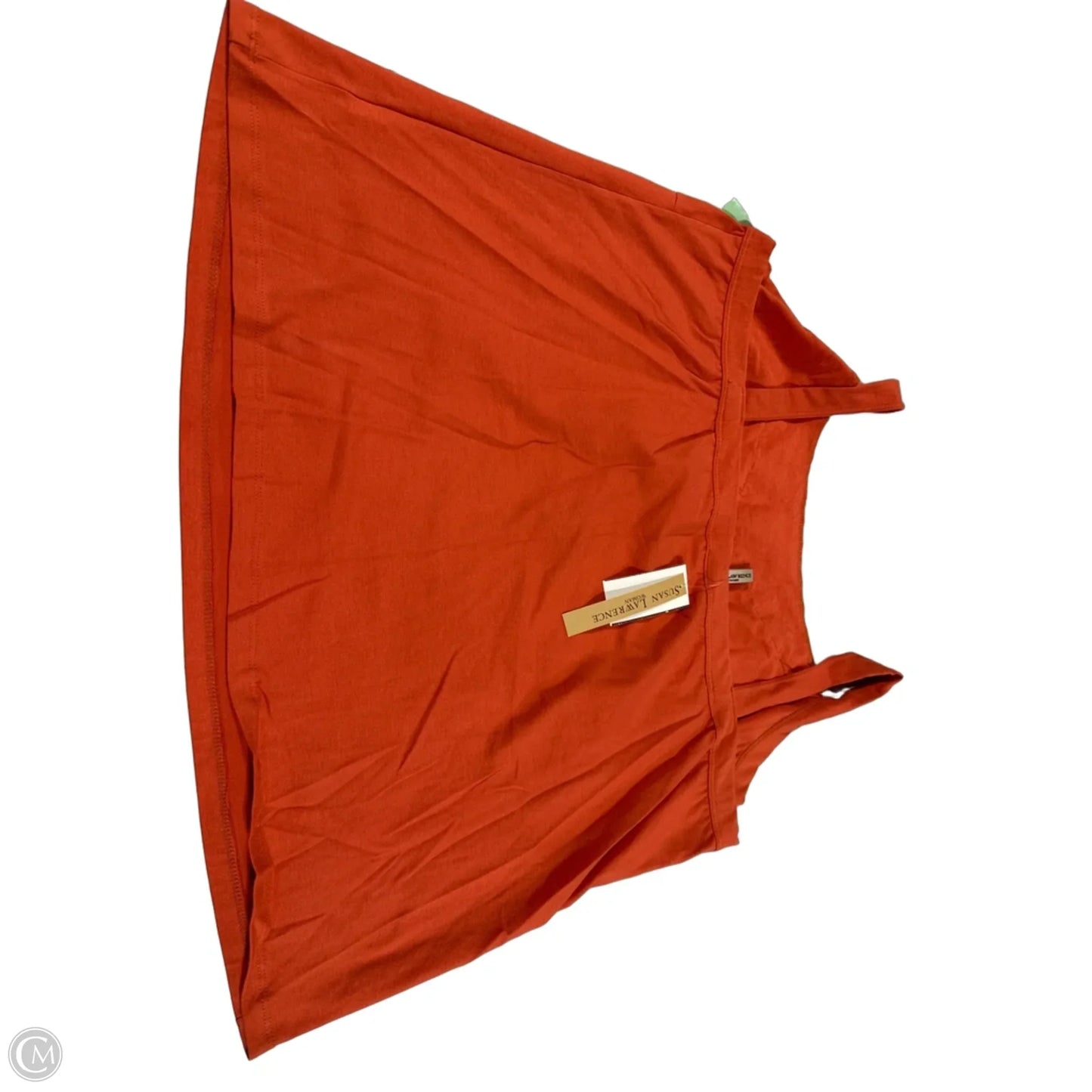 Tank Top By Susan Lawrence In Orange, Size: 3x