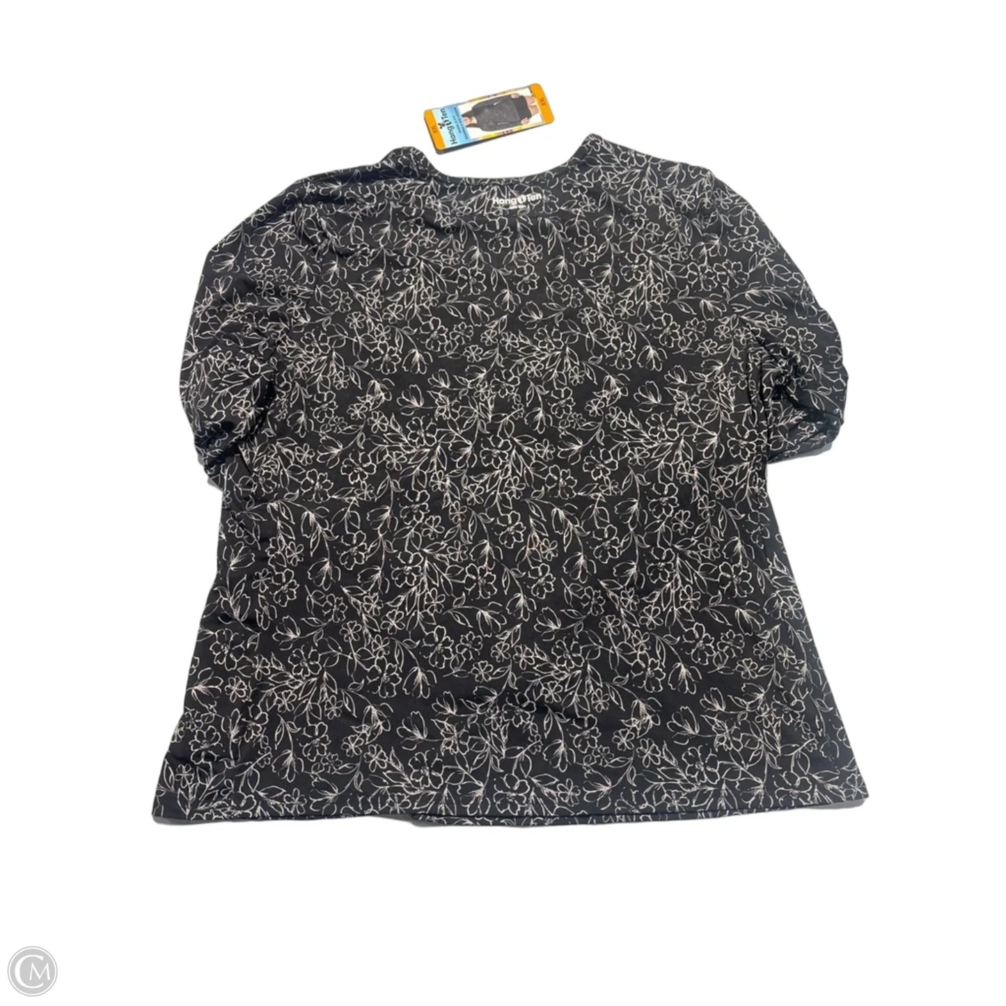 Top Long Sleeve By Hang Ten In Floral Print, Size: Xxl