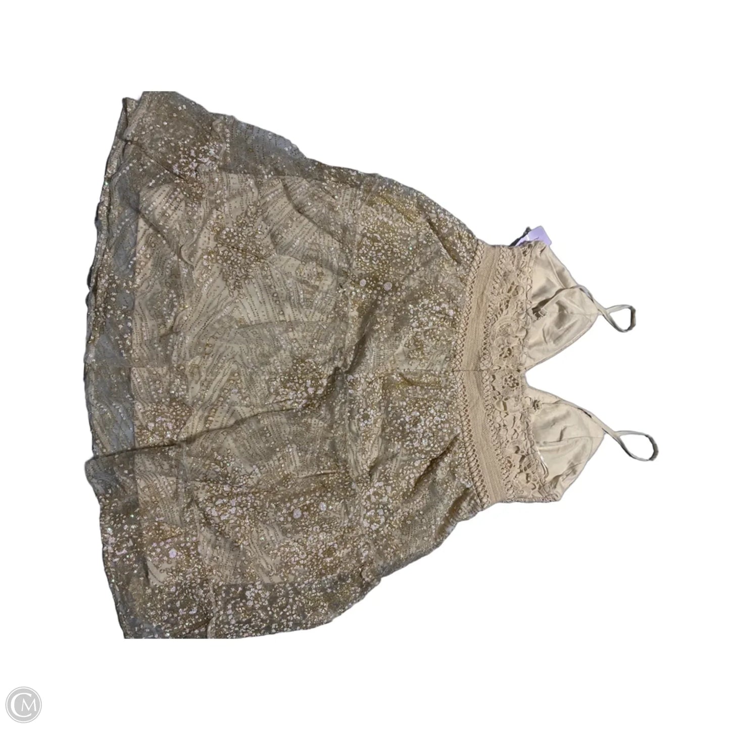 Dress Party Short By Cmc In Gold, Size: L