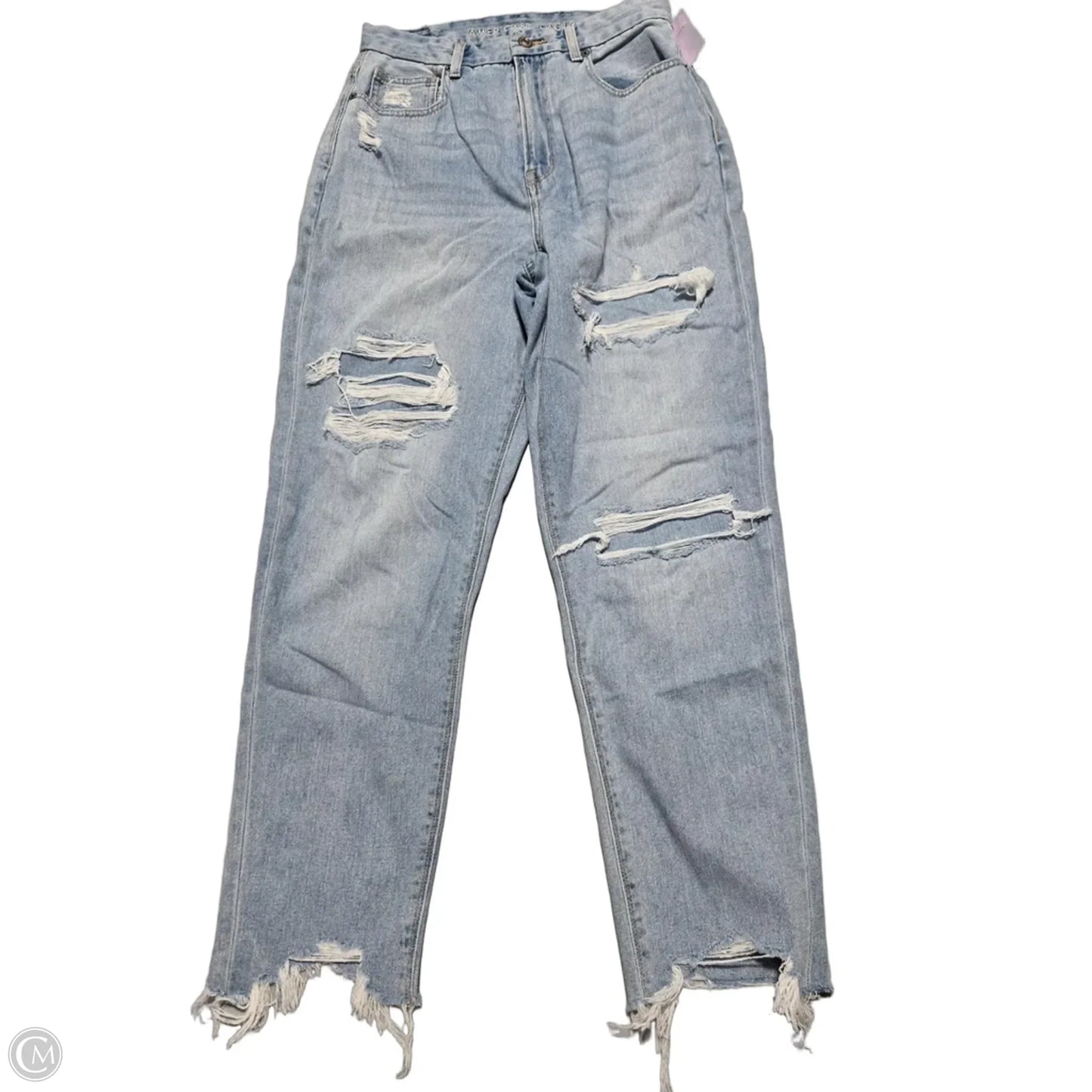 Jeans Straight By American Eagle In Blue, Size: 6