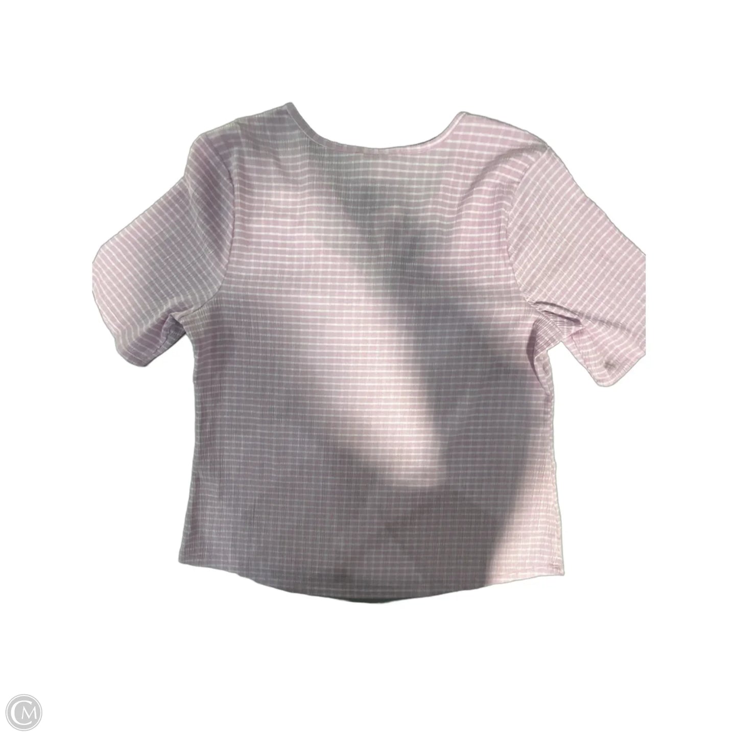 Top Short Sleeve By Cato In Purple, Size: L