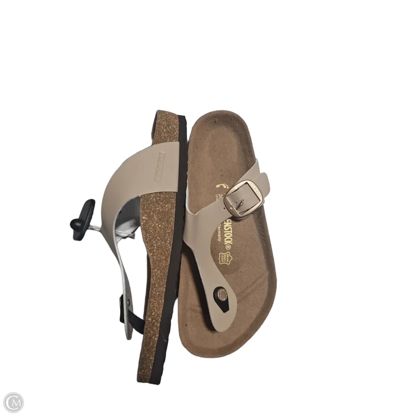 Sandals Flats By Birkenstock In Beige, Size: 9.5