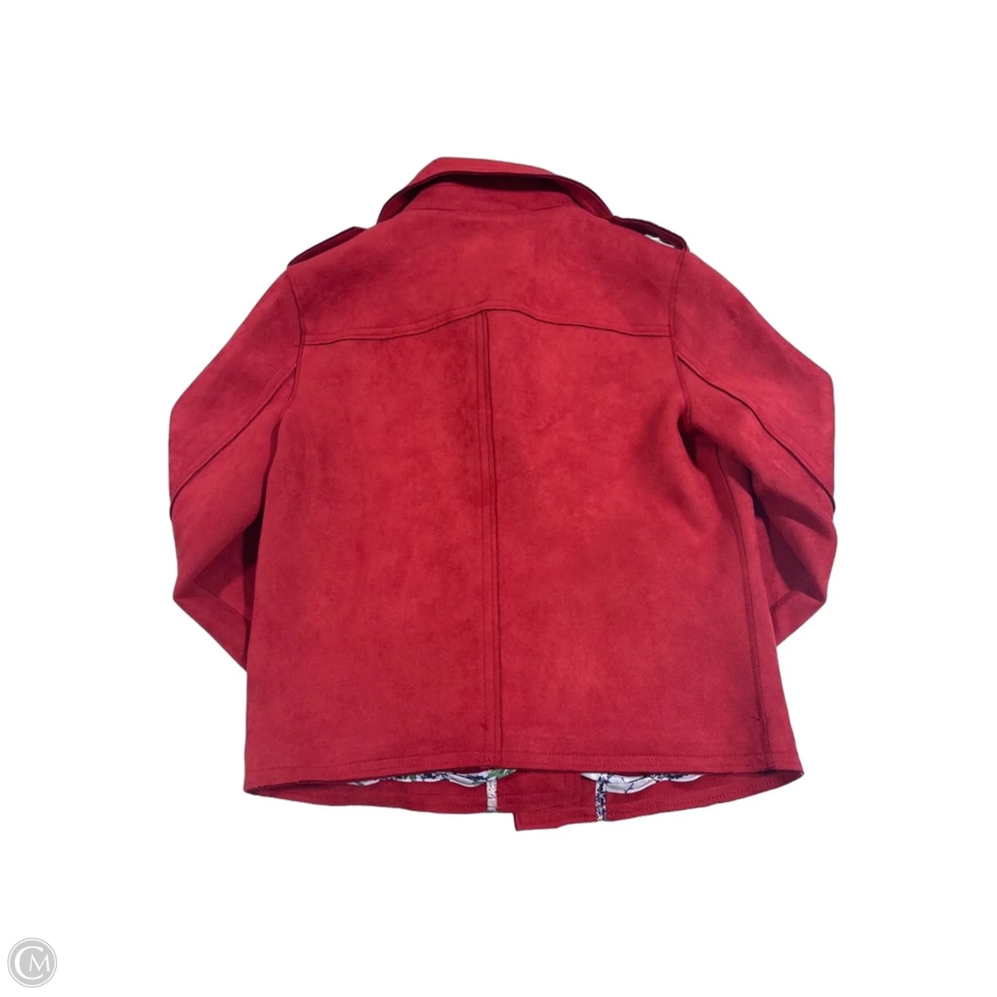 Jacket Faux Fur & Sherpa By Tahari In Red, Size: Xs