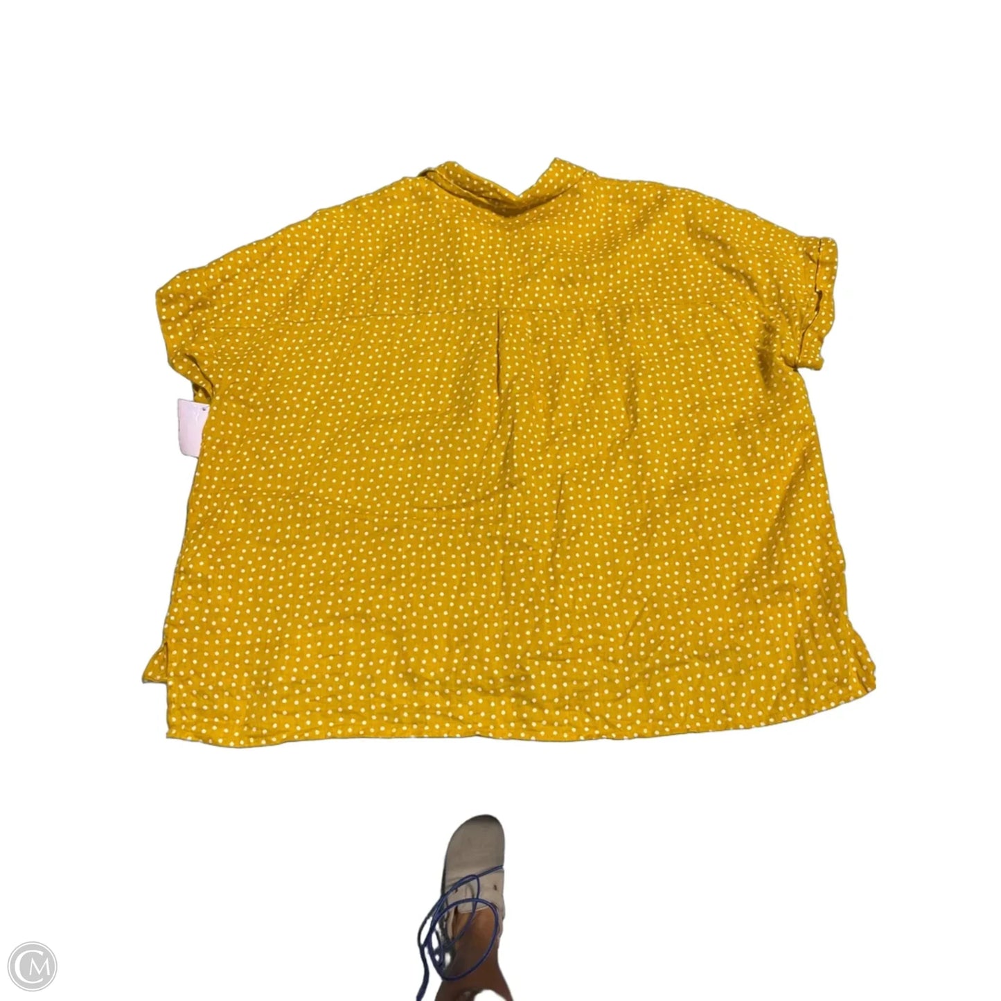 Top Short Sleeve By Rachel Zoe In Yellow, Size: L