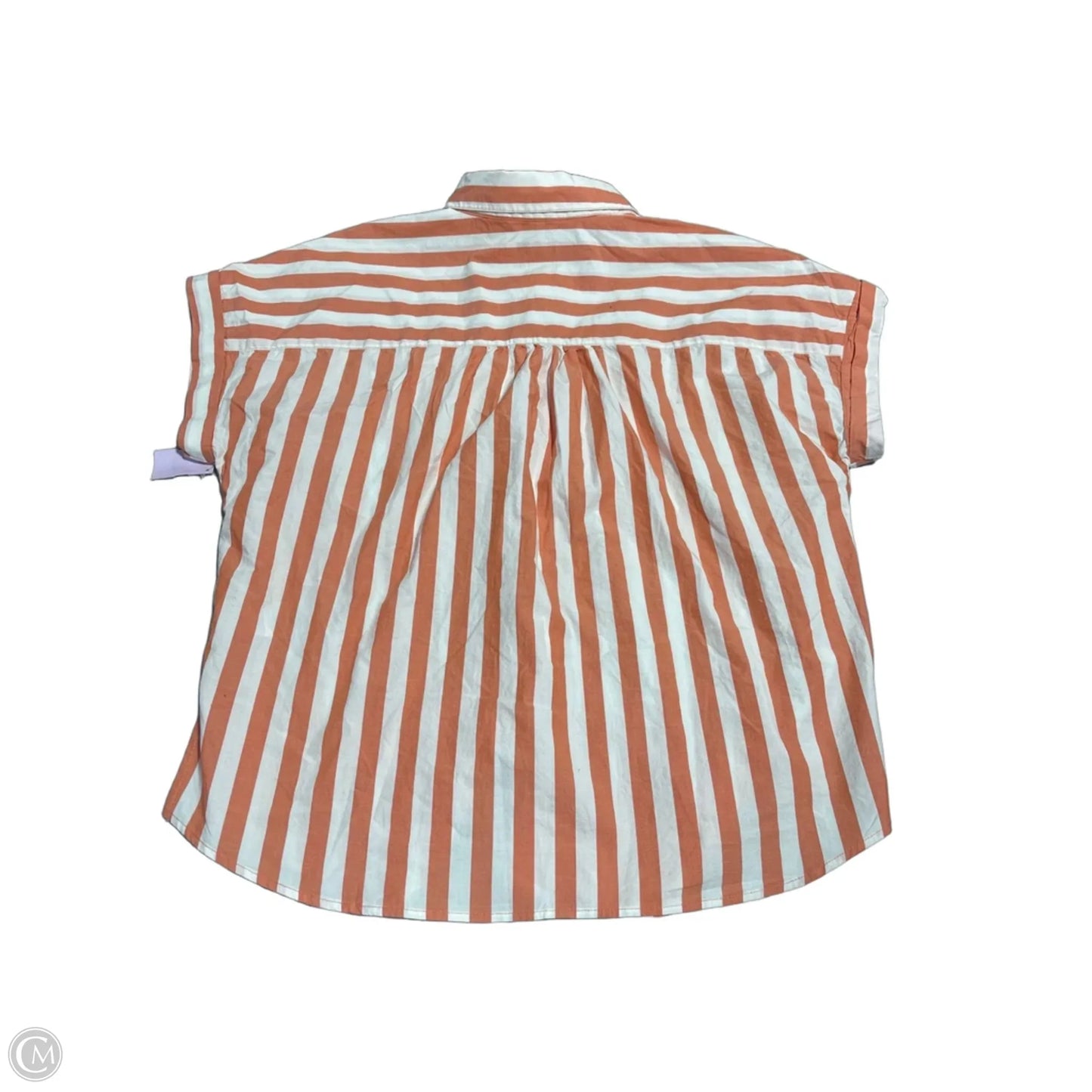 Top Short Sleeve By Kensie In Striped Pattern, Size: L