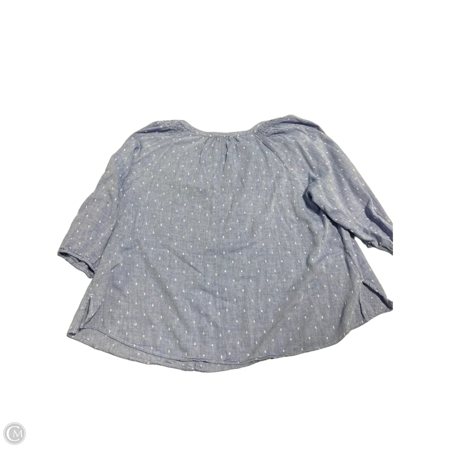 Top Short Sleeve By Lane Bryant In Blue, Size: 2x